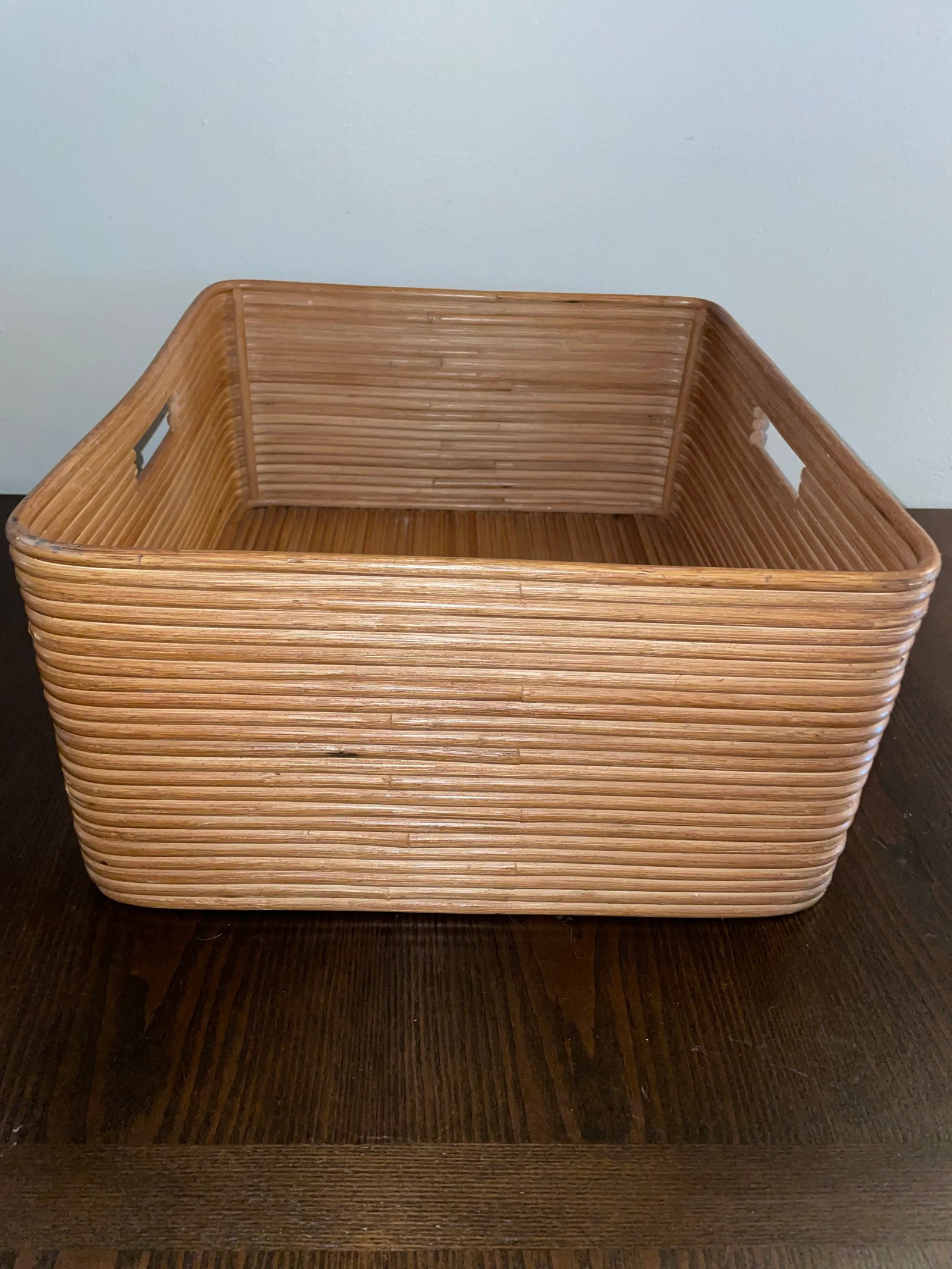 Mid-Century Pencil Reed Basket - 4