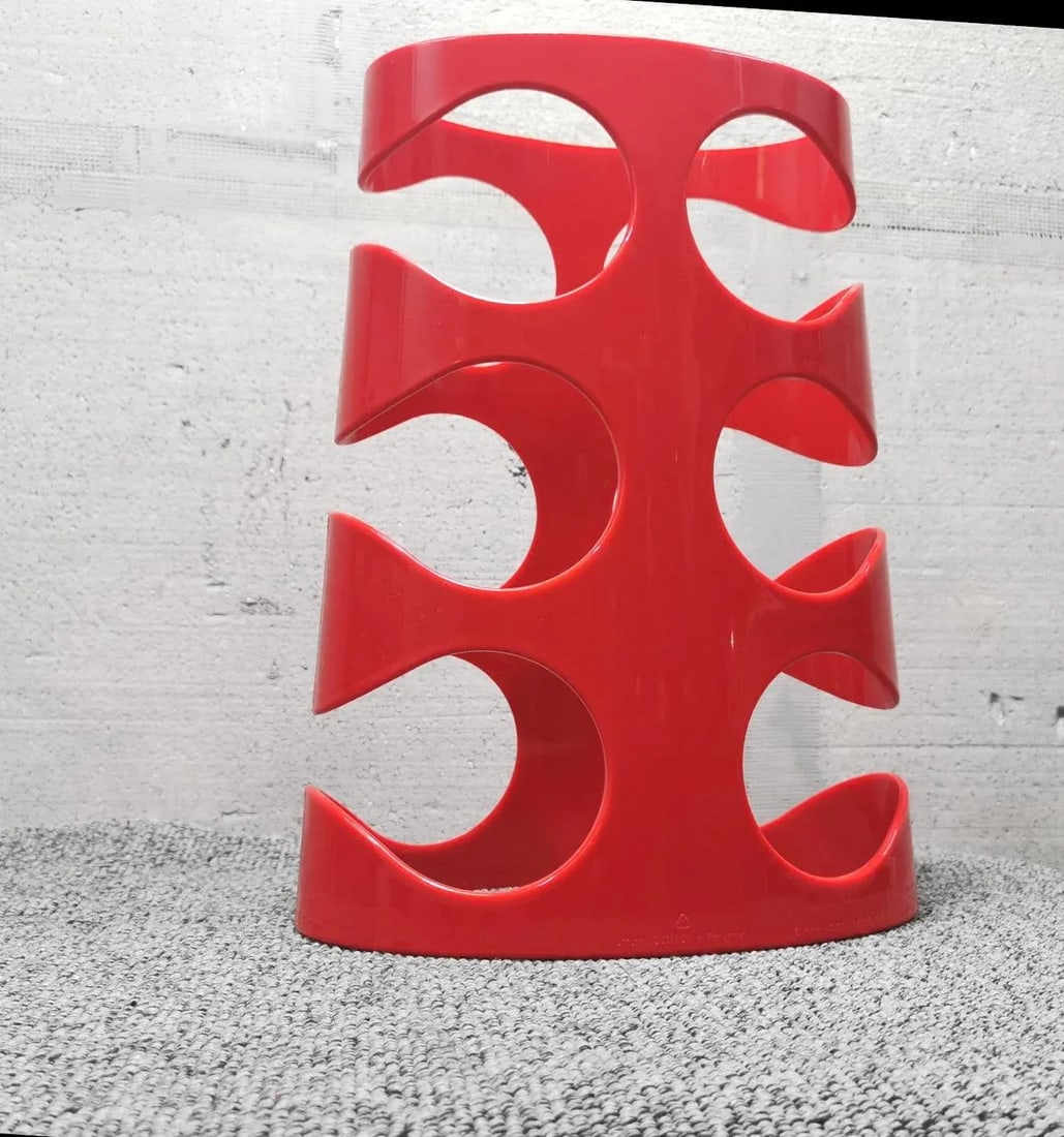 Red Y2k Umbra "Grapevine" Wine Rack - 2