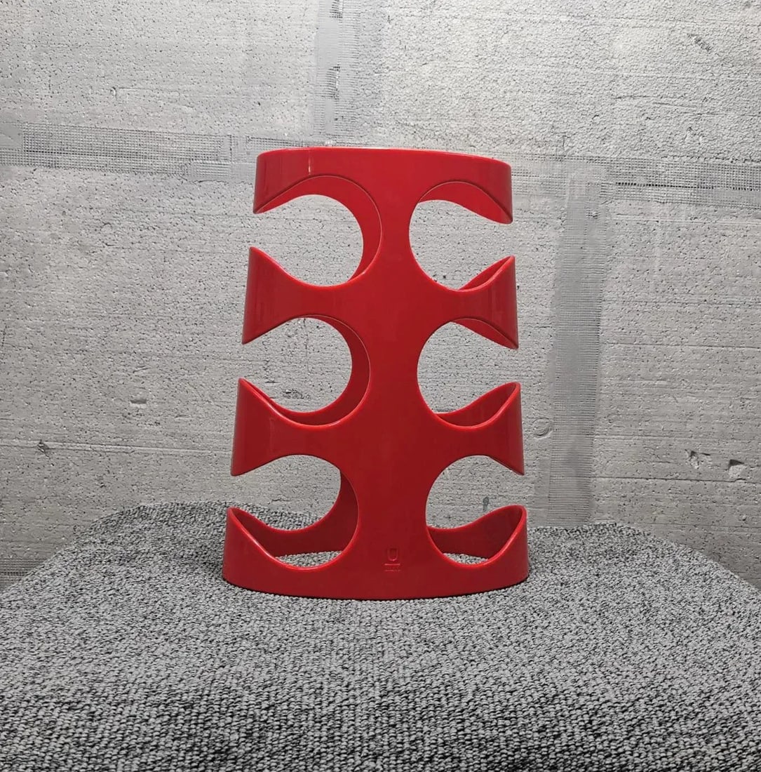 Red Y2k Umbra "Grapevine" Wine Rack - 5