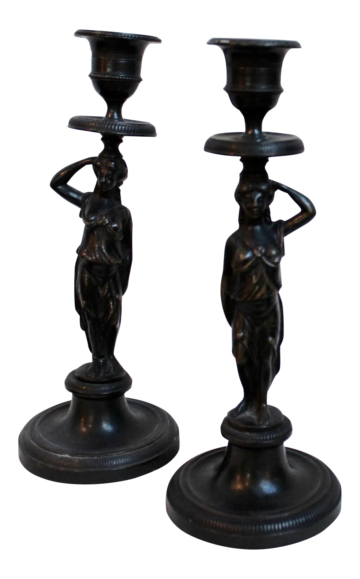 19th Century Caryatid Candlesticks - Pair (1 of 8)