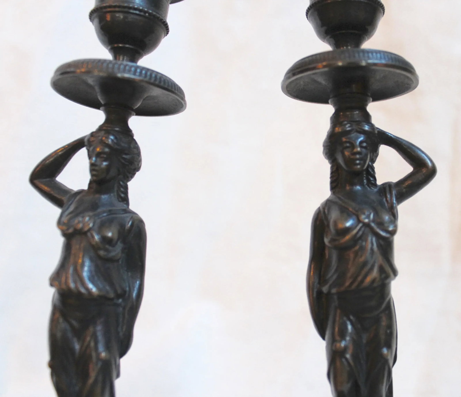 19th Century Caryatid Candlesticks - Pair - 6