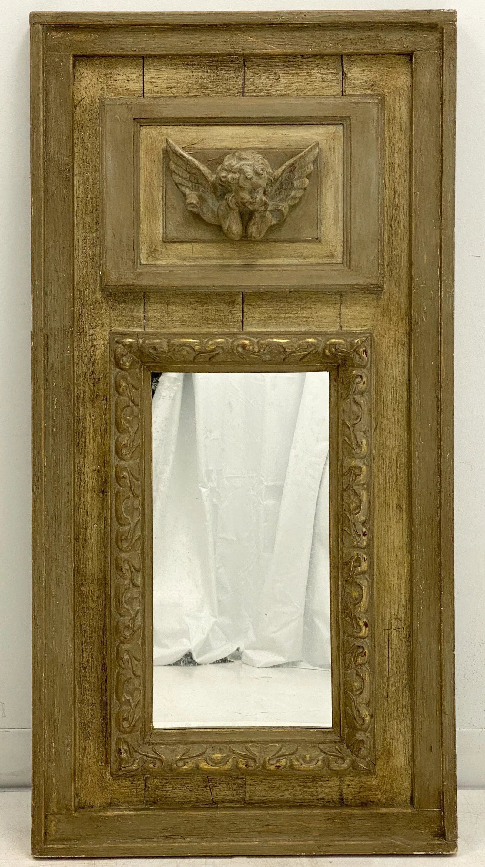 Vintage French Style Rustic Mirror From Upcylced Materials - 5