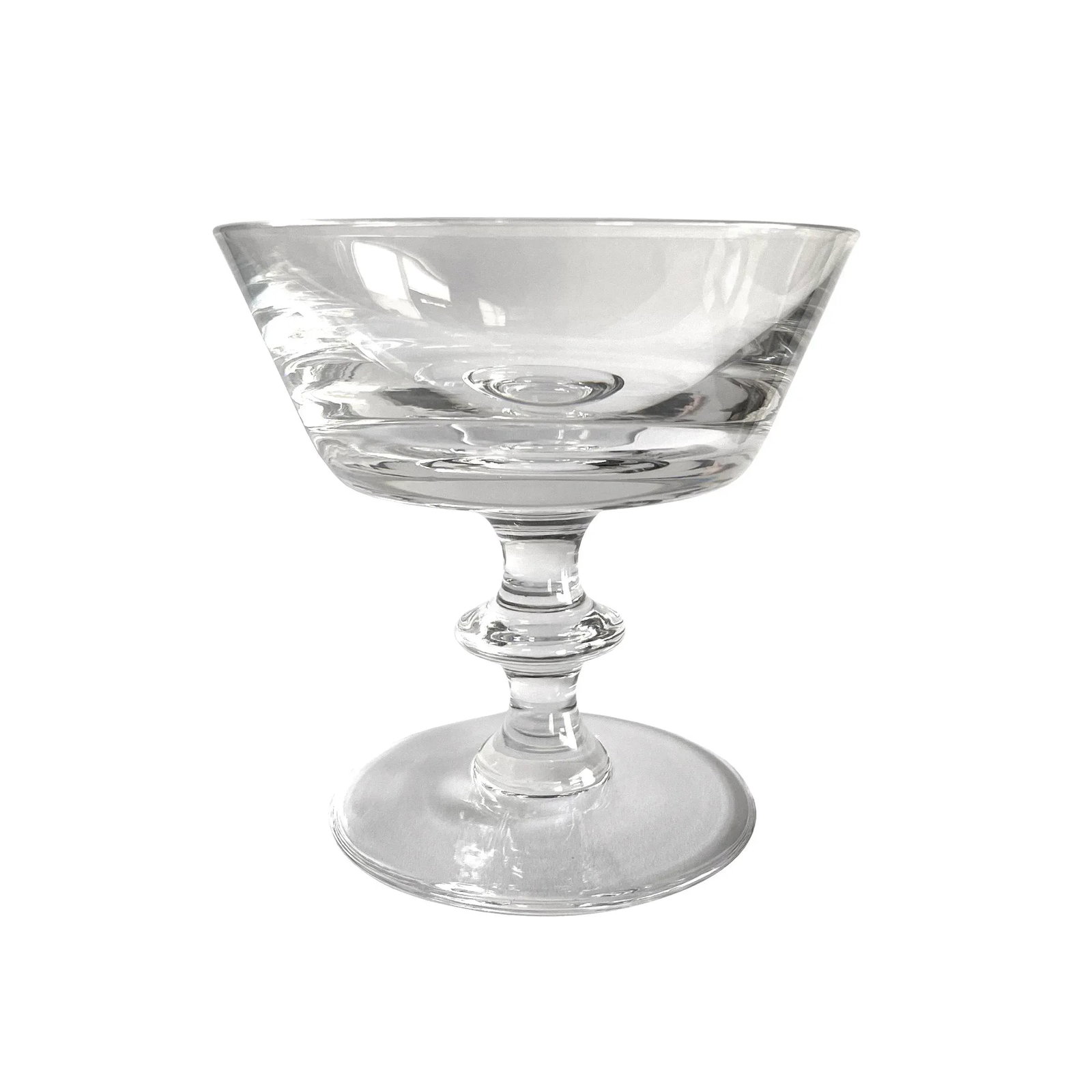 Set of Ten Val Saint Lambert State Plain Champagne Coupes - 3