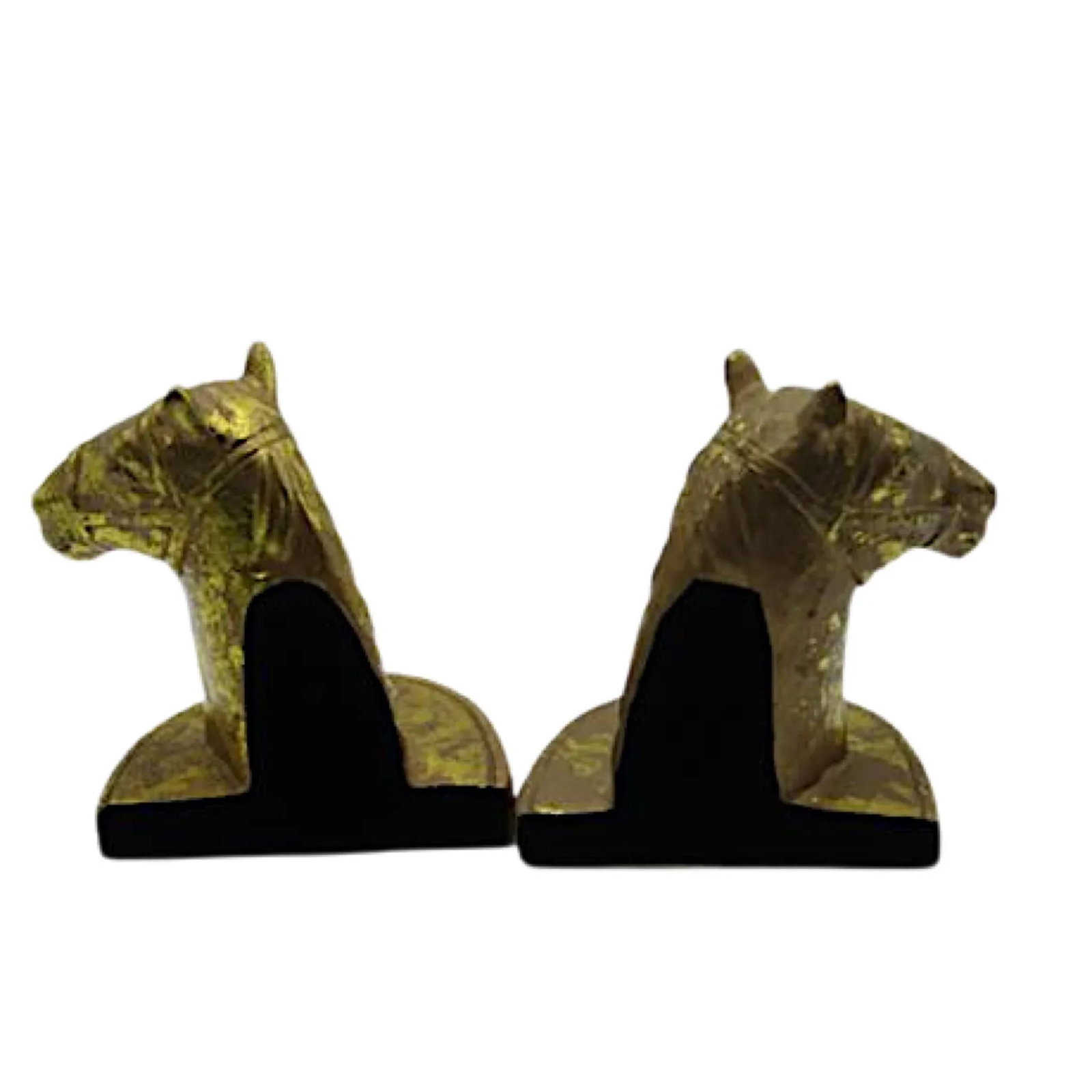 Vintage Equestrian Horse Head Bookends - a Pair - 2