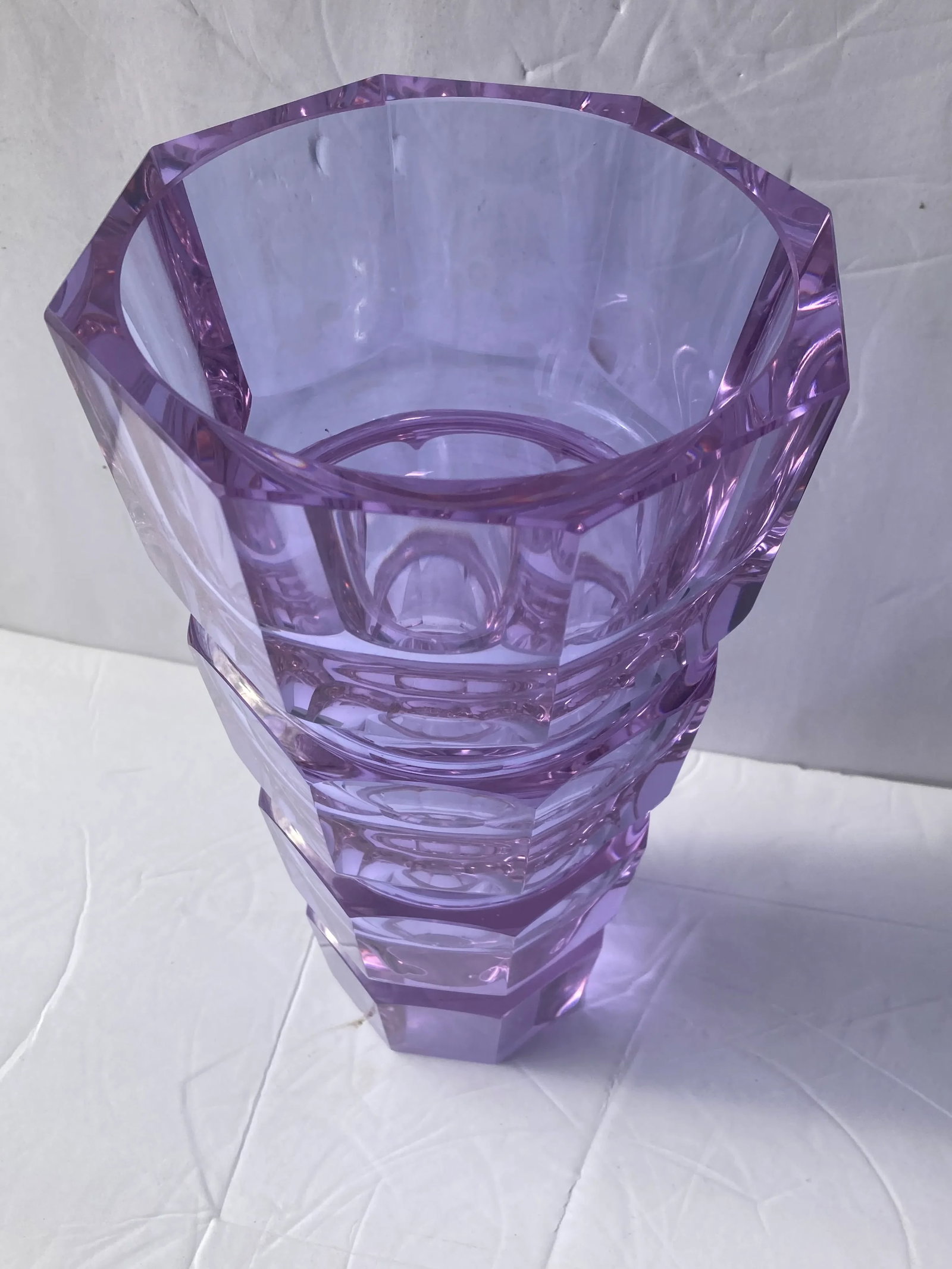 1990s Alexandrite Moser Large Glass Vase - 4