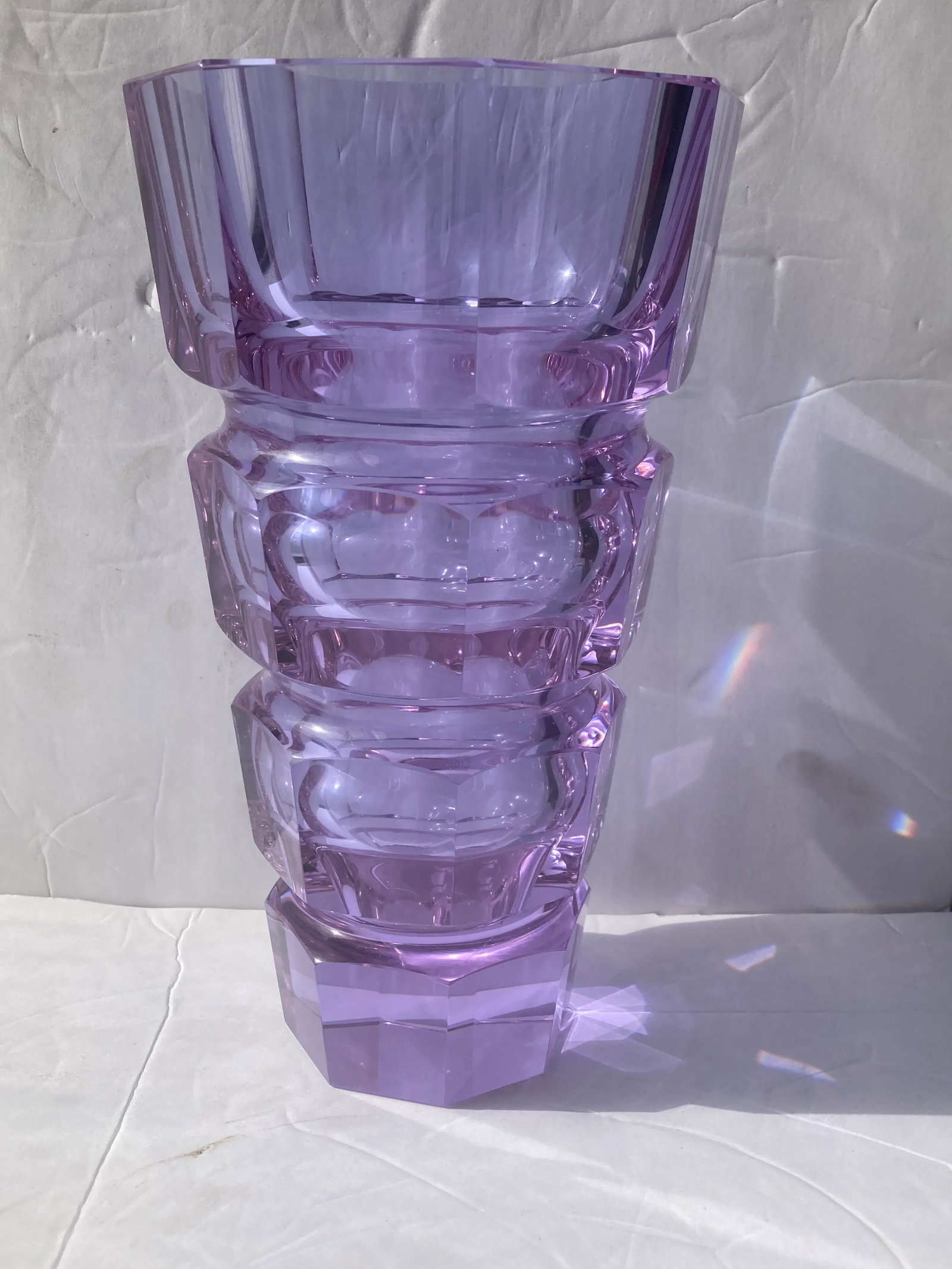 1990s Alexandrite Moser Large Glass Vase - 6