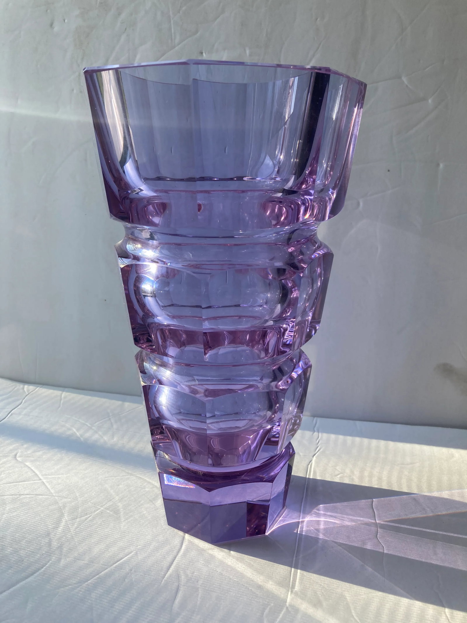 1990s Alexandrite Moser Large Glass Vase - 8
