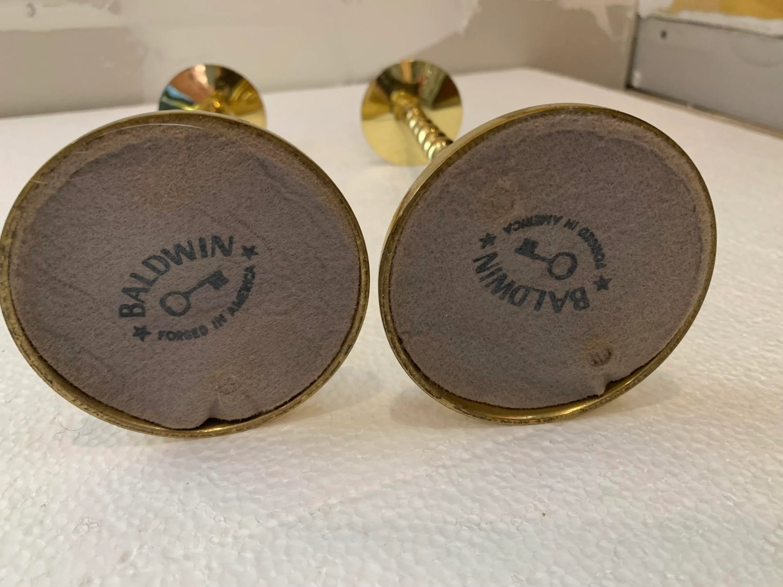Vintage Baldwin Barley Twist Brass Candlestick Holders - a Pair - 6