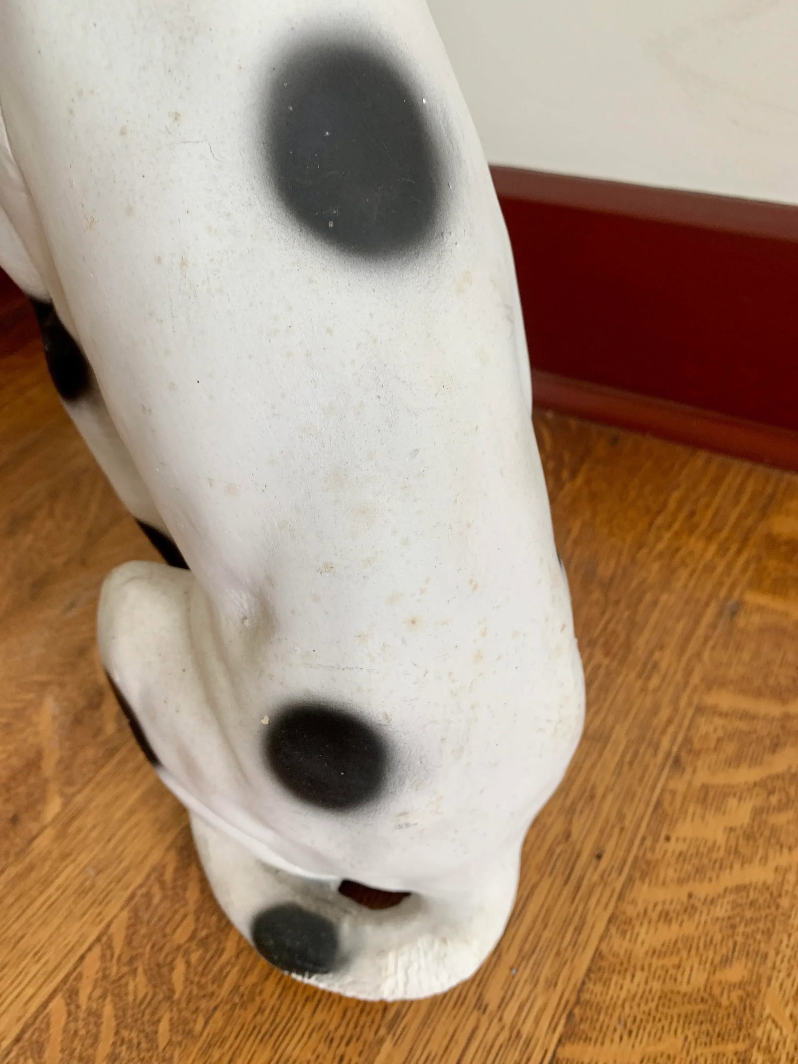Vintage Chalkware Life Size Dalmatian Statue - 11