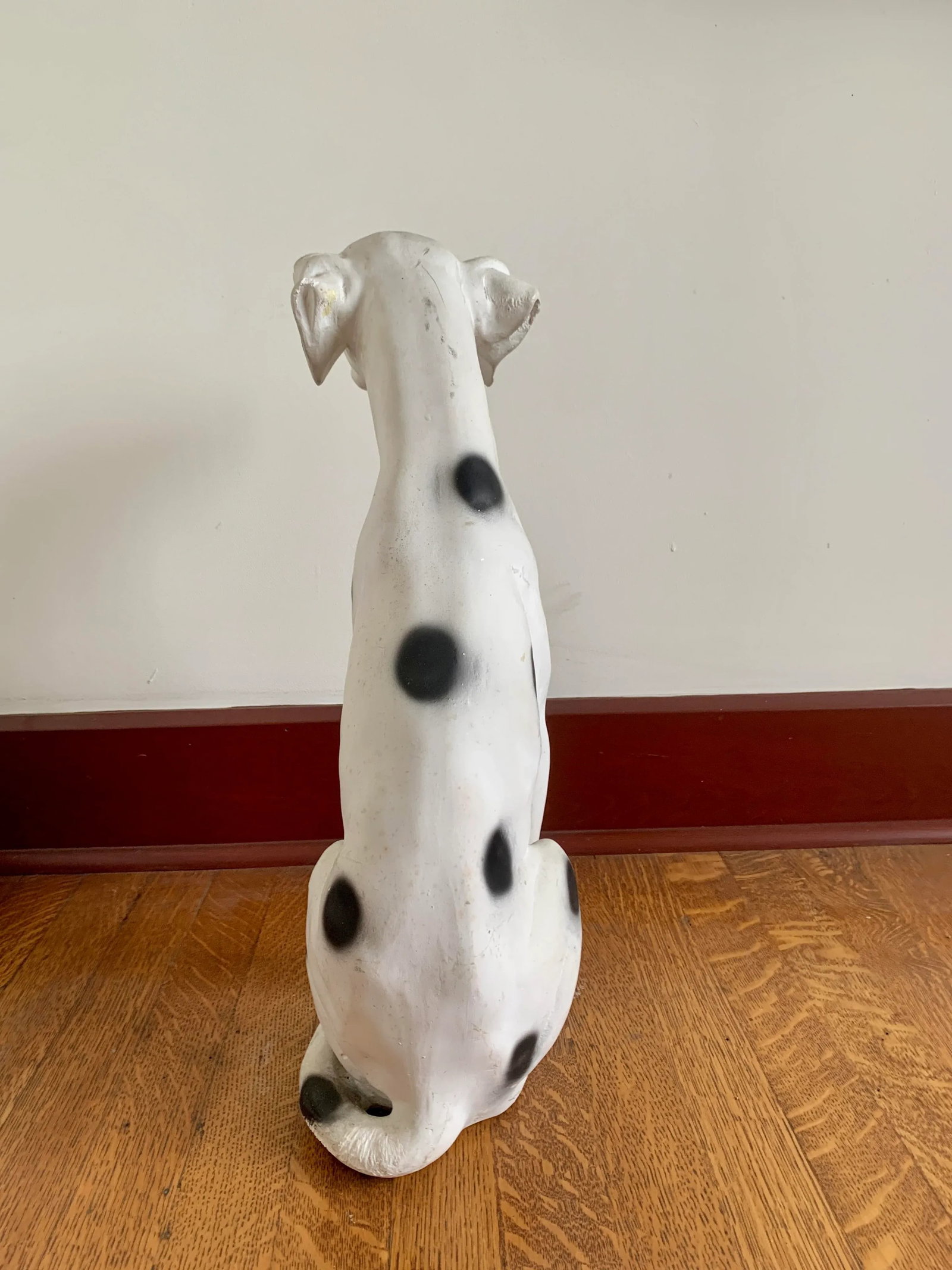Vintage Chalkware Life Size Dalmatian Statue - 6