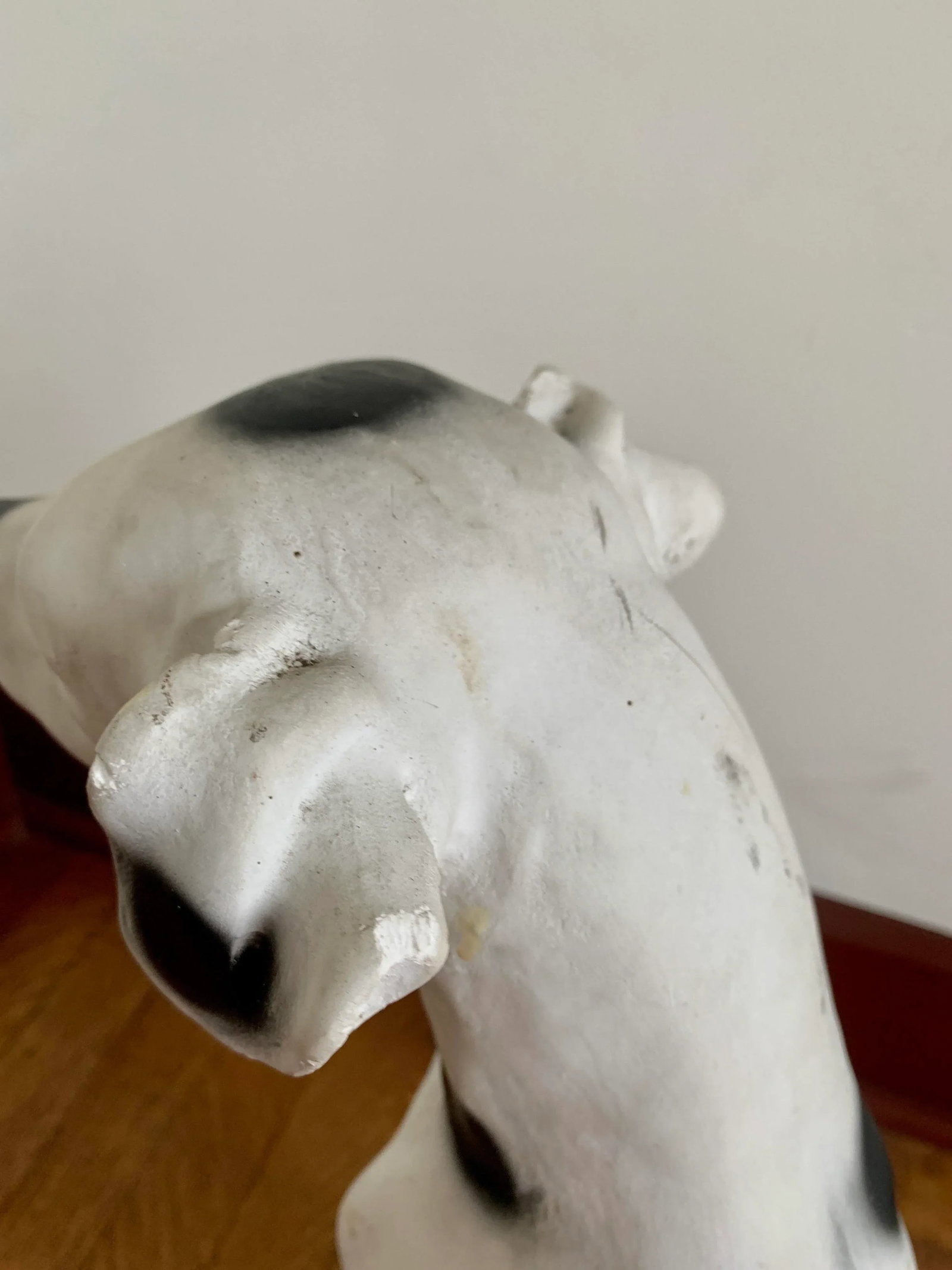 Vintage Chalkware Life Size Dalmatian Statue - 9