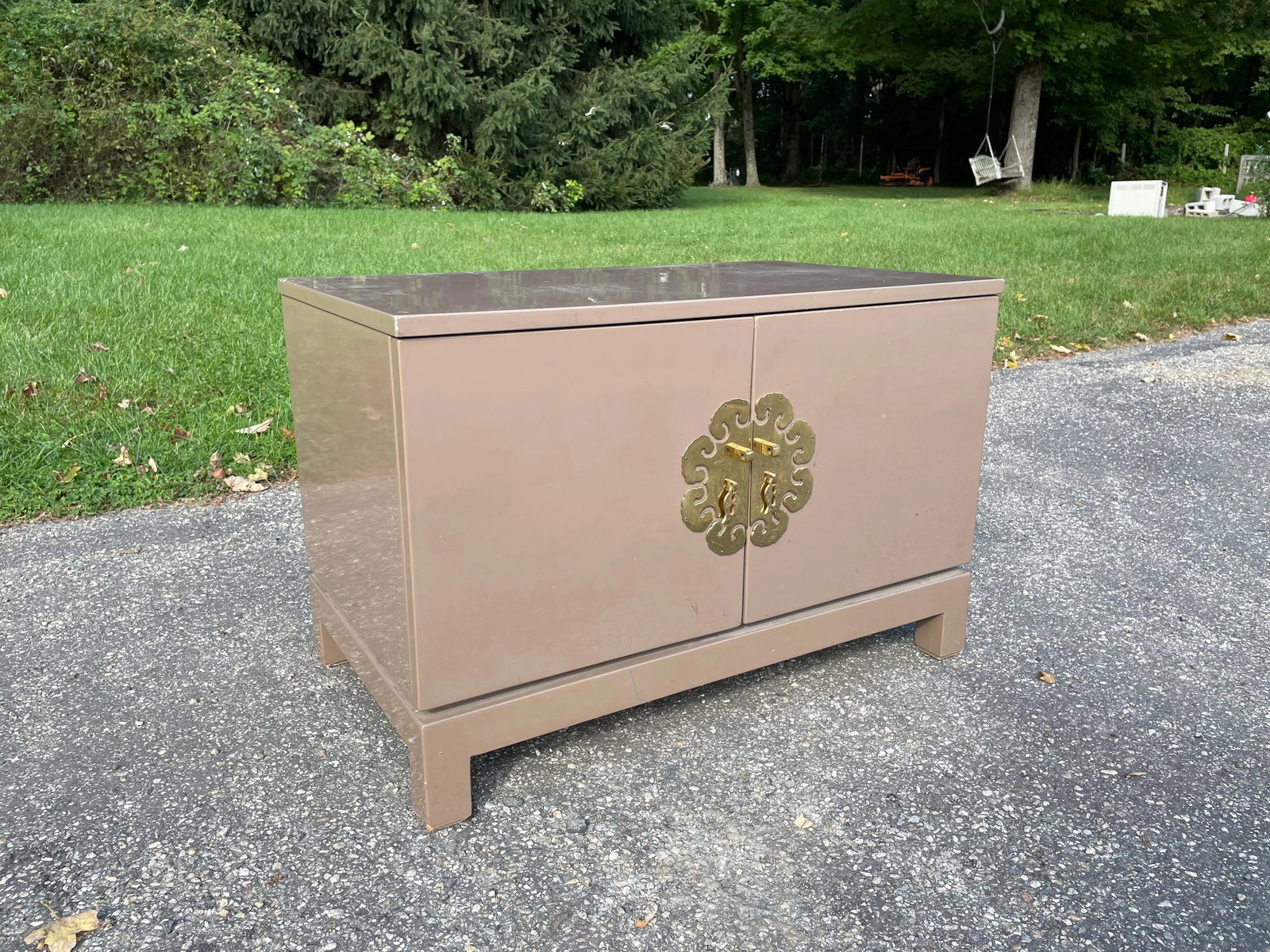 James Mont Asian Chinoiserie Lacquered Cabinet - 2