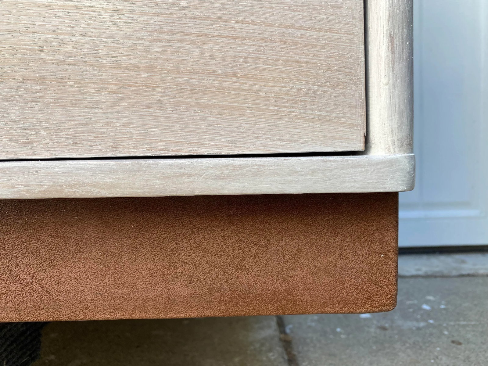 Rustic Modern Whitewashed Dresser Attributed to Edward Wormley - 6