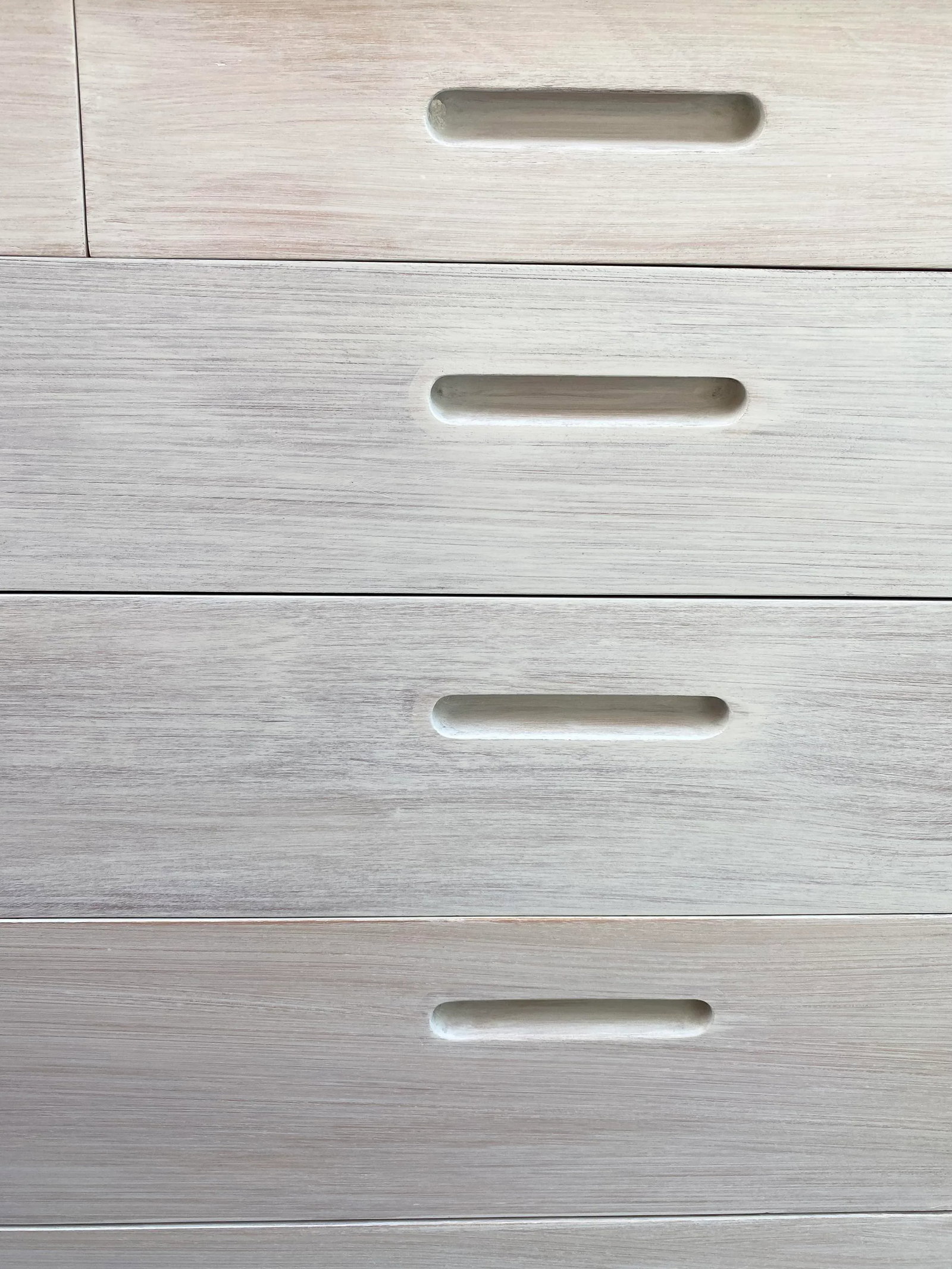 Rustic Modern Whitewashed Dresser Attributed to Edward Wormley - 9