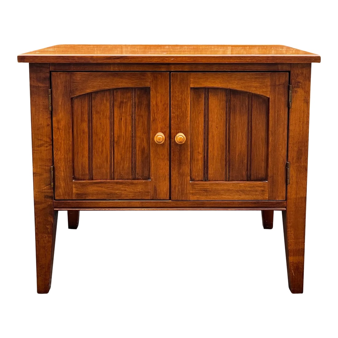 Ethan Allen Country Colors Rustic Traditional Maple Chairside Chest or Nightstand (14-9401) - 11
