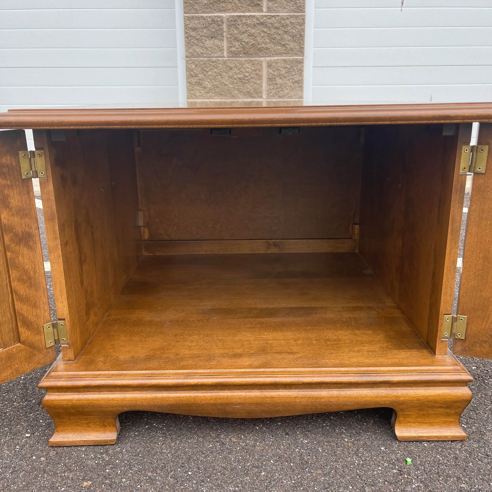 Vintage Ethan Allen Heirloom Chippendale Nutmeg Maple Square Commode Side Table - 3