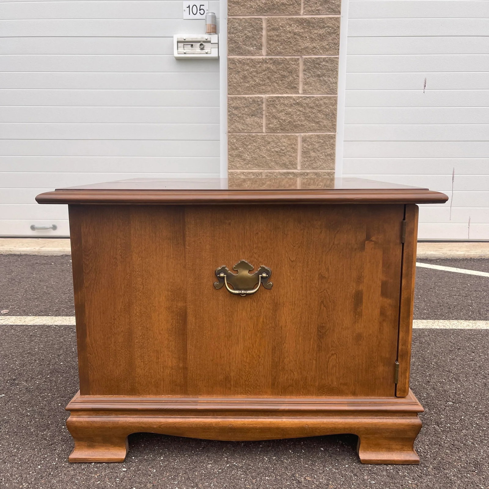 Vintage Ethan Allen Heirloom Chippendale Nutmeg Maple Square Commode Side Table - 6