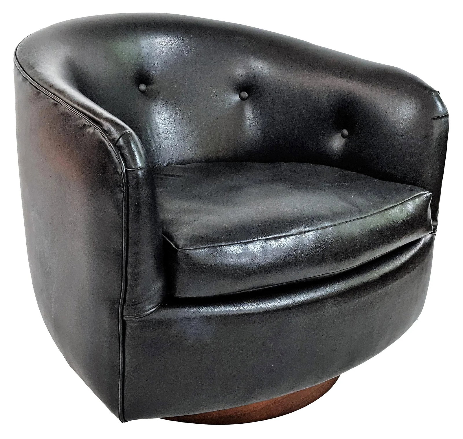 Vintage Thayer Coggins Swivel Tilt Tub Chair - 11