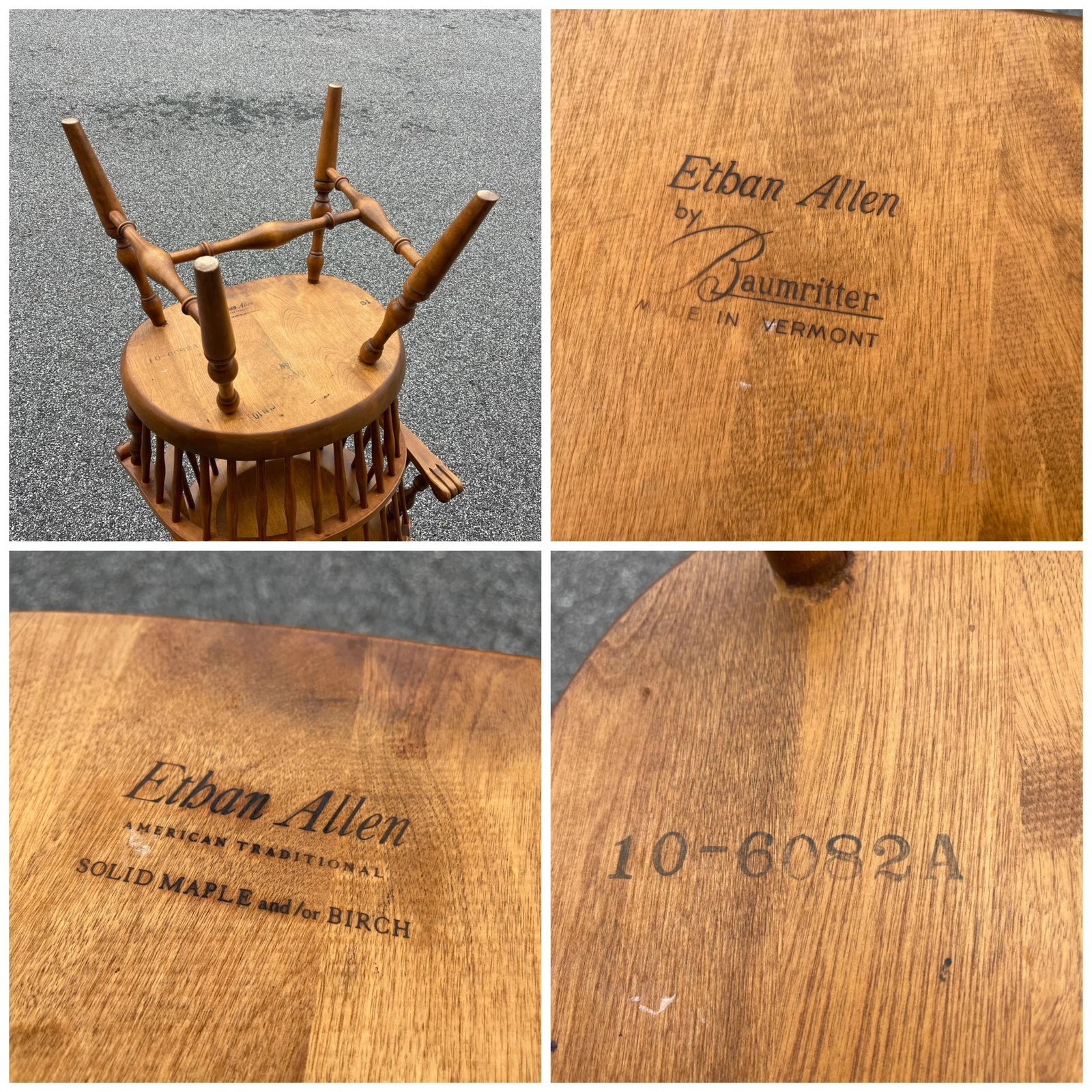 Ethan Allen Heirloom Nutmeg Maple Philadelphia Windsor Dining Armchairs - a Pair - 10