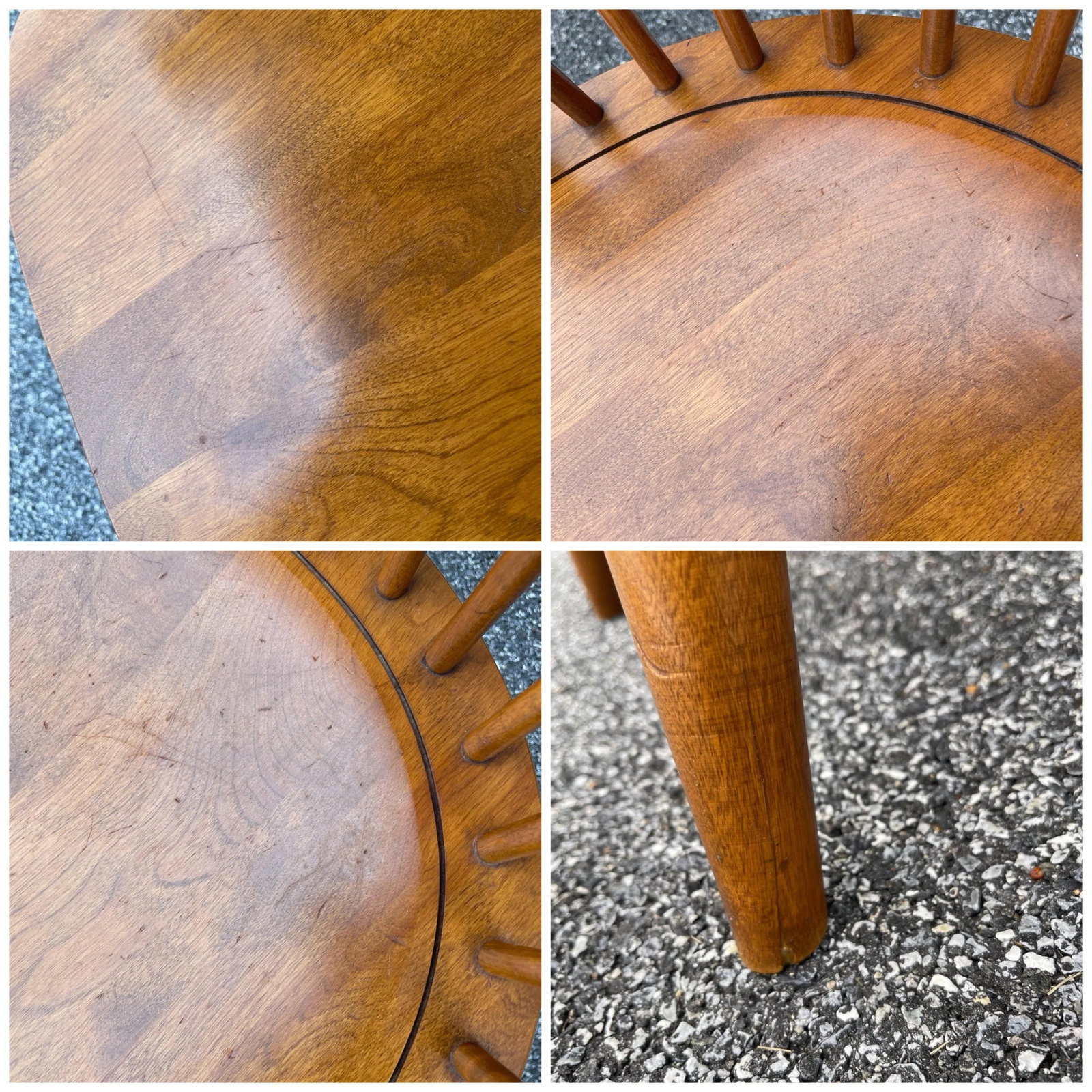Ethan Allen Heirloom Nutmeg Maple Philadelphia Windsor Dining Armchairs - a Pair - 11