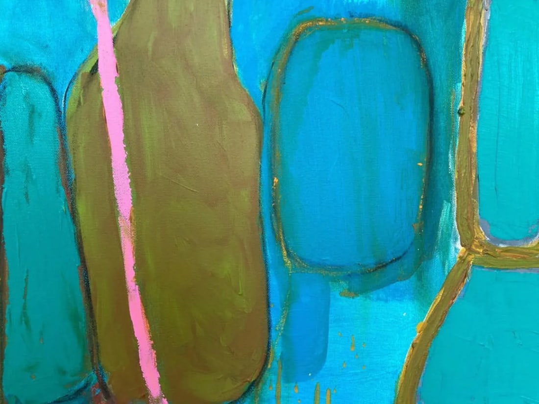 Family Portrait II Contemporary Abstract Still Life Painting by Guy Lyman - 4