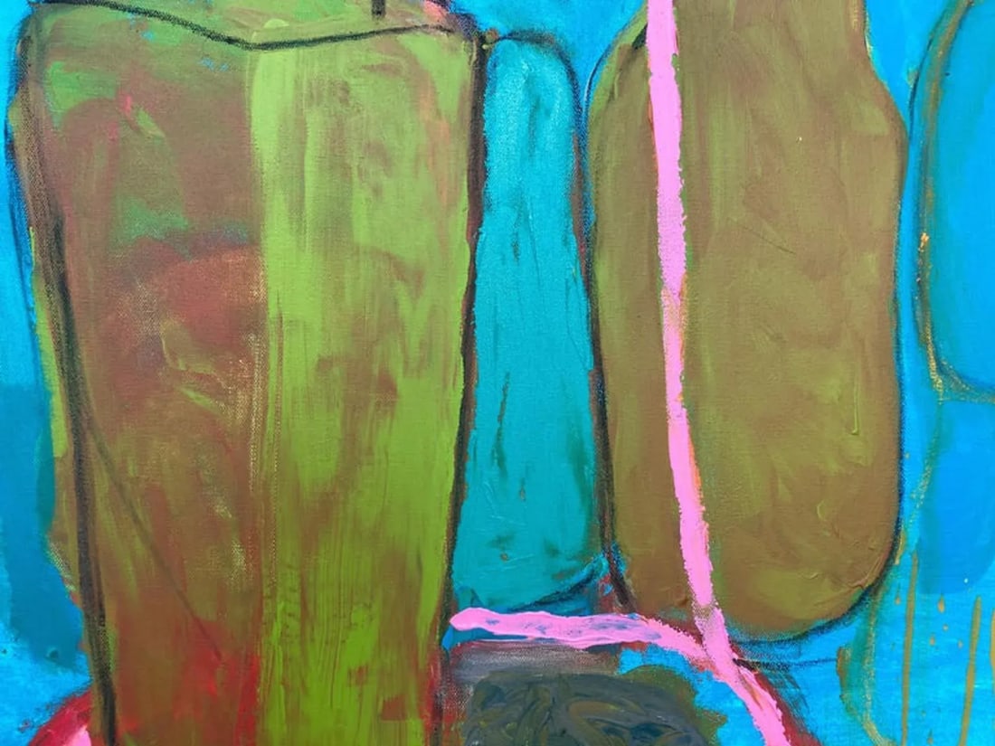 Family Portrait II Contemporary Abstract Still Life Painting by Guy Lyman - 5
