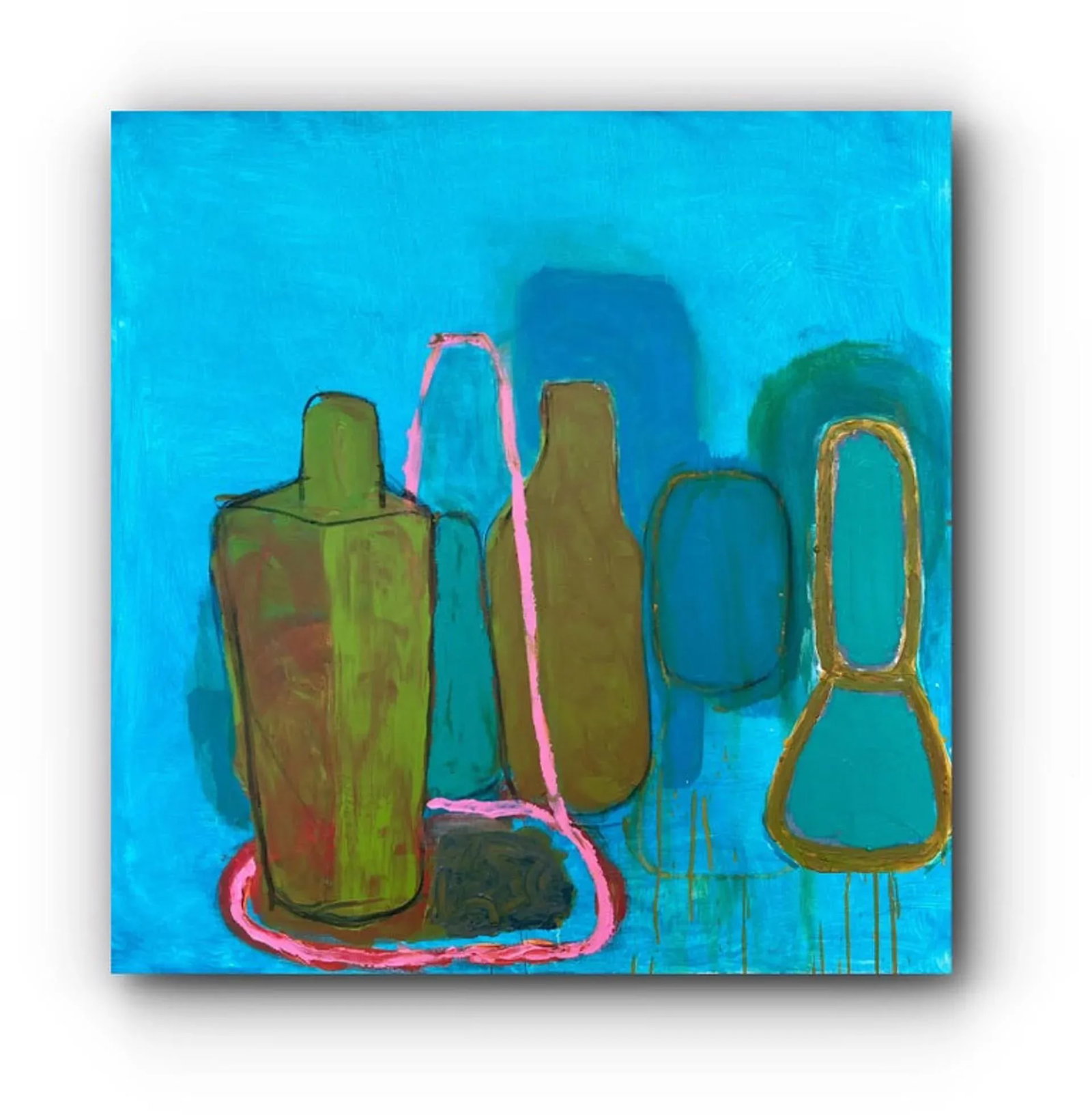 Family Portrait II Contemporary Abstract Still Life Painting by Guy Lyman - 7
