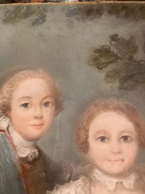 18th Century Framed Duke of Bouillon Gouache Portraits by Francois Hubert Drouais - 3