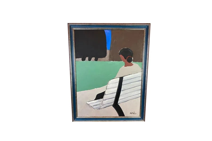 Original Maurice Potier Oil on Canvas | French Contemporary Portrait Painting, Paris, Circa 1991 - 13