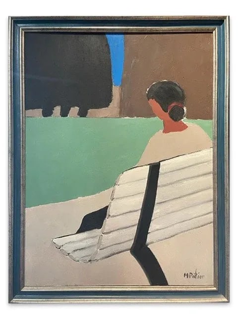 Original Maurice Potier Oil on Canvas | French Contemporary Portrait Painting, Paris, Circa 1991 - 2