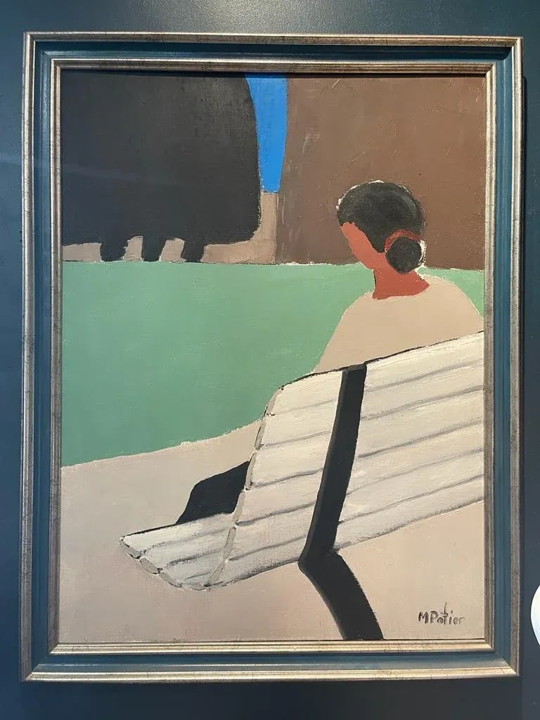 Original Maurice Potier Oil on Canvas | French Contemporary Portrait Painting, Paris, Circa 1991 - 3