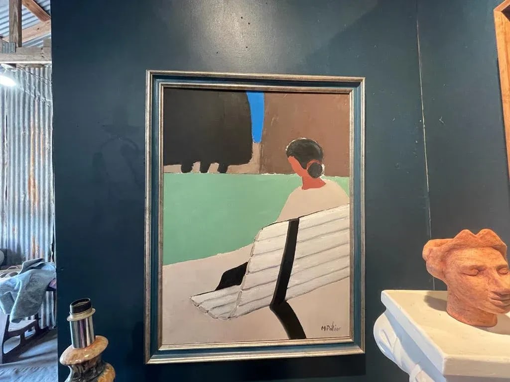 Original Maurice Potier Oil on Canvas | French Contemporary Portrait Painting, Paris, Circa 1991 - 5