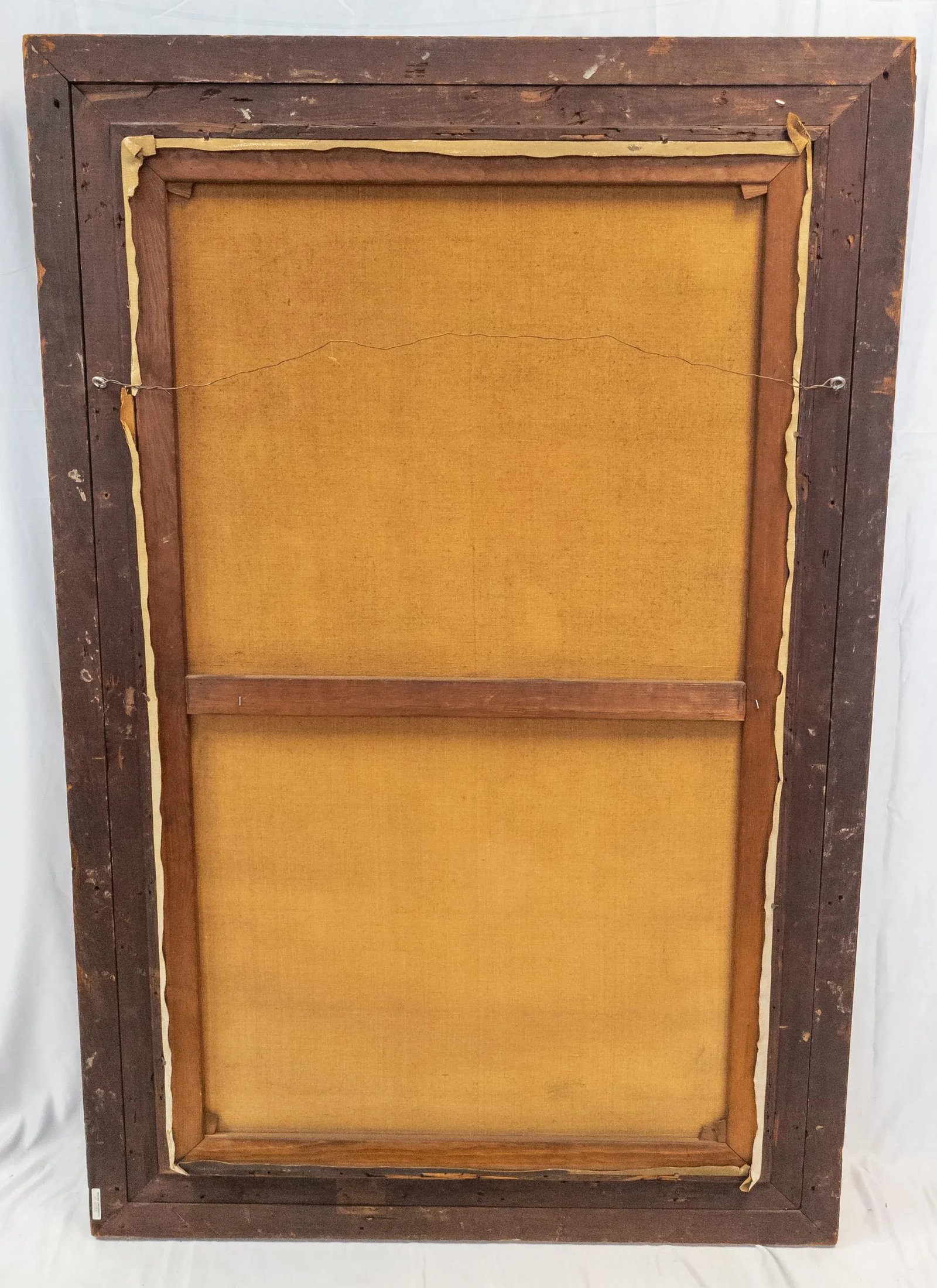 Large 1930's Full Length Portrait Painting of a Lady, Signed, Brown University Label - 11