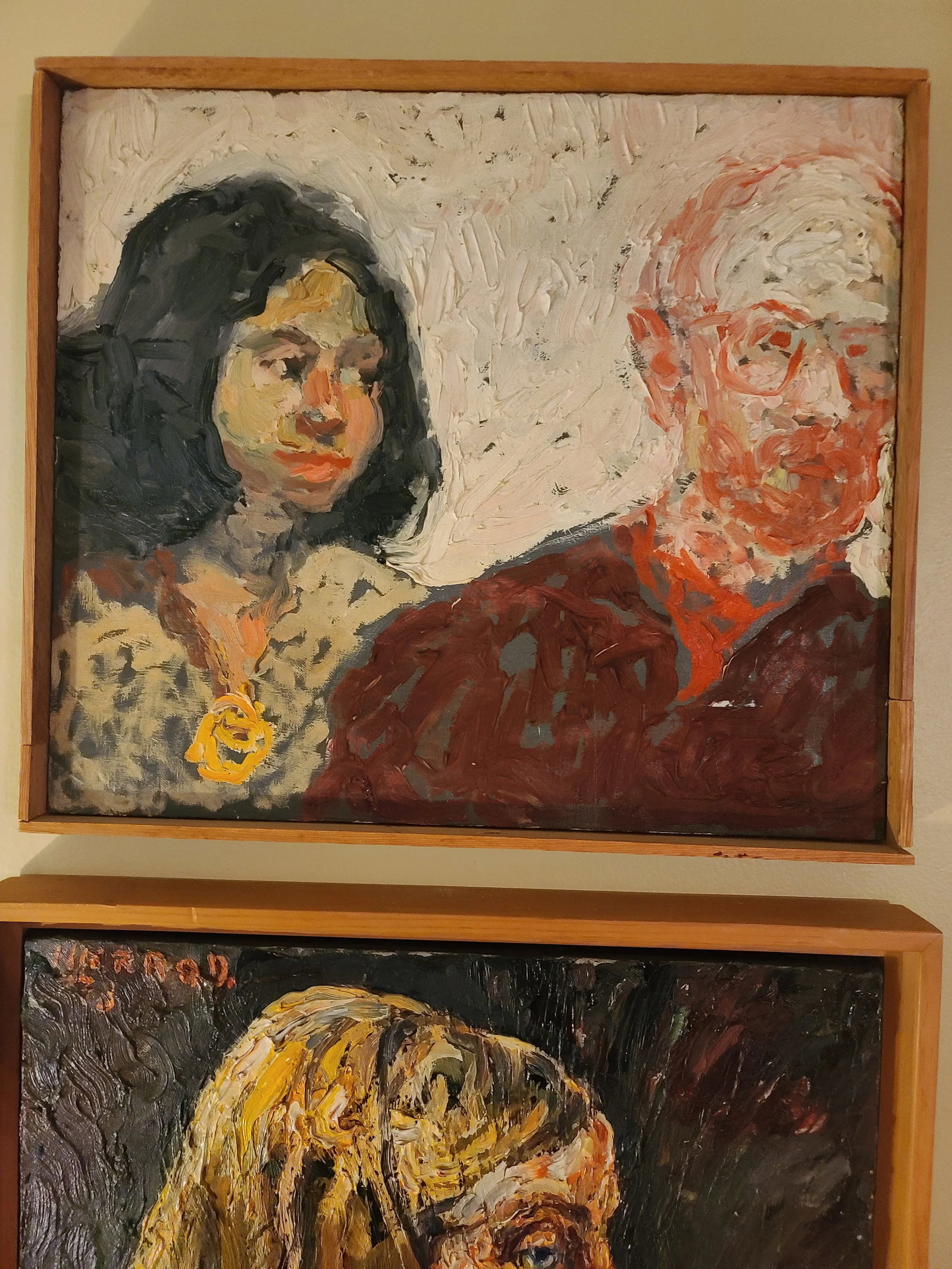 1970s Portrait Paintings by Philip Sherrod, Framed - Set of 4 - 9