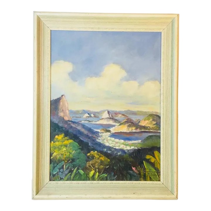 Beautiful Small Oil On Canvas, Signed "Rio": Beautiful small oil painting on canvas. Image measures 12x16 and framed 15x19. Signed "rio". Condition: Alterations: Unknown Imperfections: Some Imperfections Condition Notes: nice condition