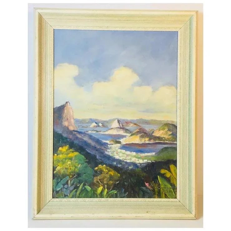 Beautiful Small Oil On Canvas, Signed "Rio" - 4