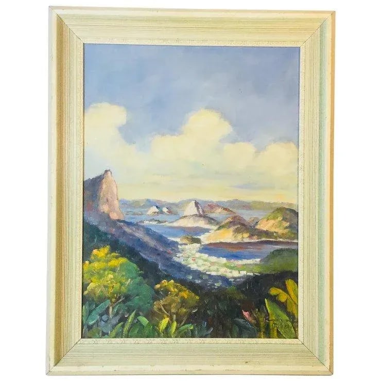 Beautiful Small Oil On Canvas, Signed "Rio" - 6