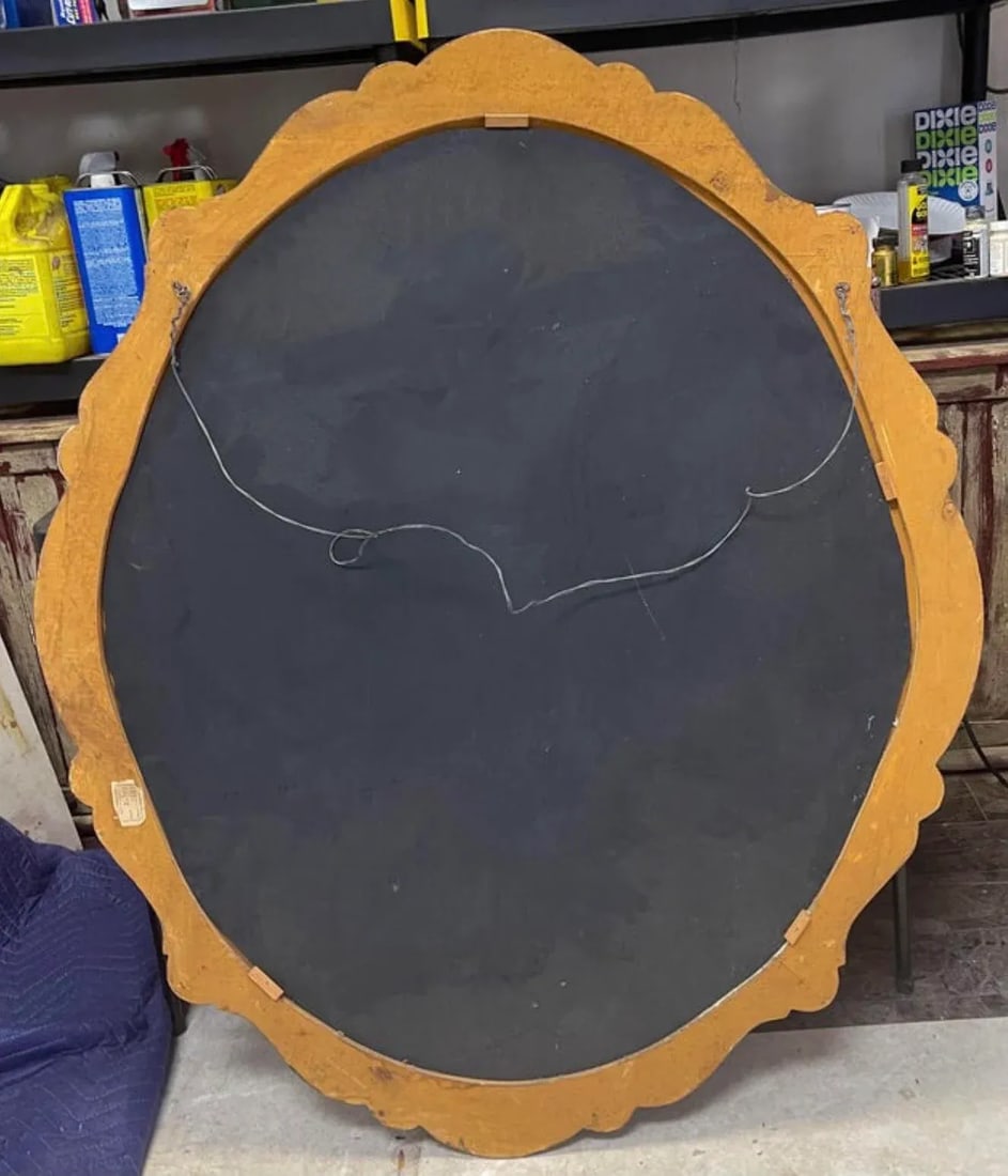 1960s Italian Hollywood Regency Era Large Scale Carved Giltwood Mirrors - a Pair - 3