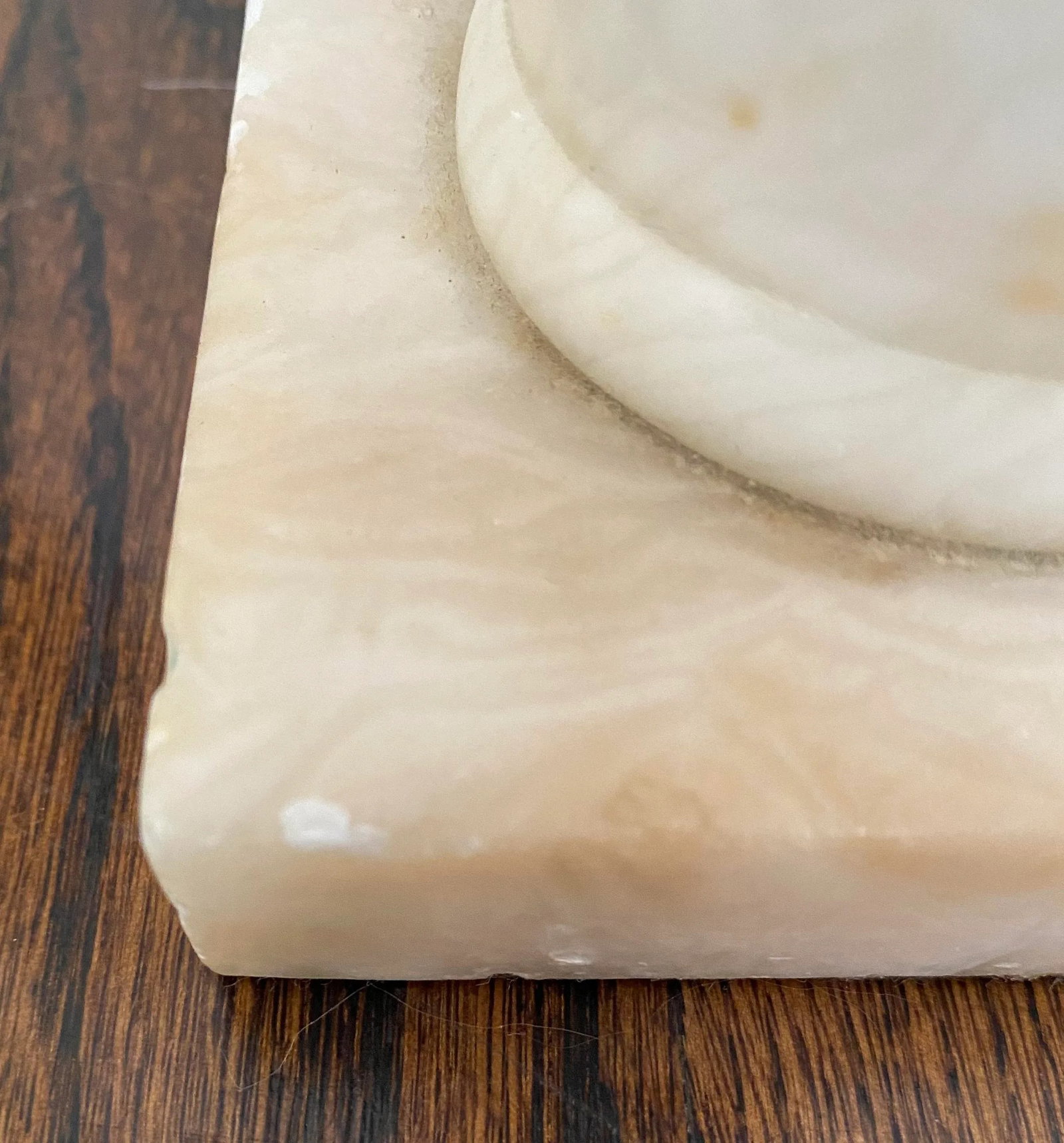Vintage 1930s Alabaster Lamps - a Pair - 5
