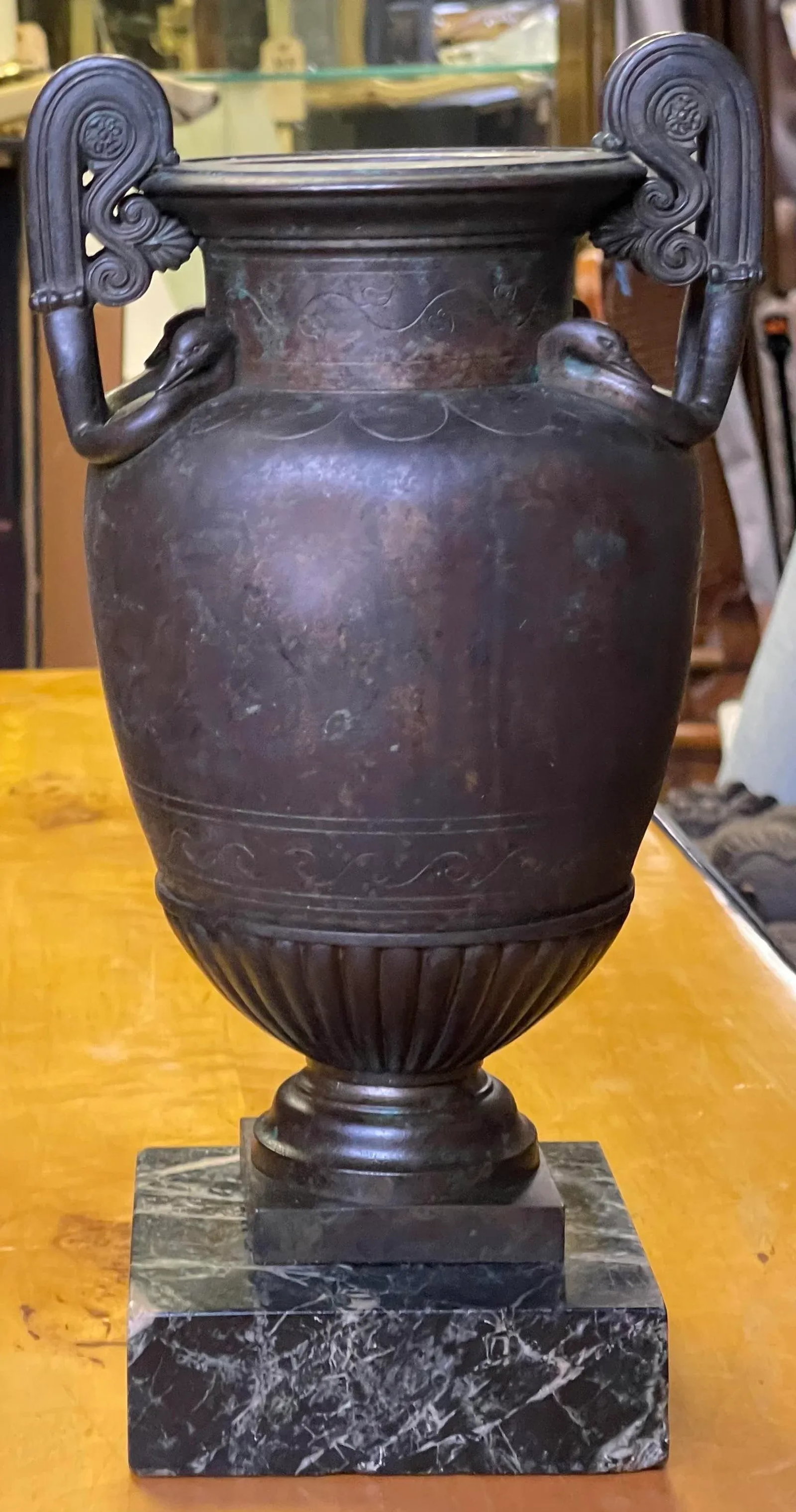 Grand Tour Bronze Volute Krater / Vase / Urn by Benedetto Boschetti , C. 1840 - 4