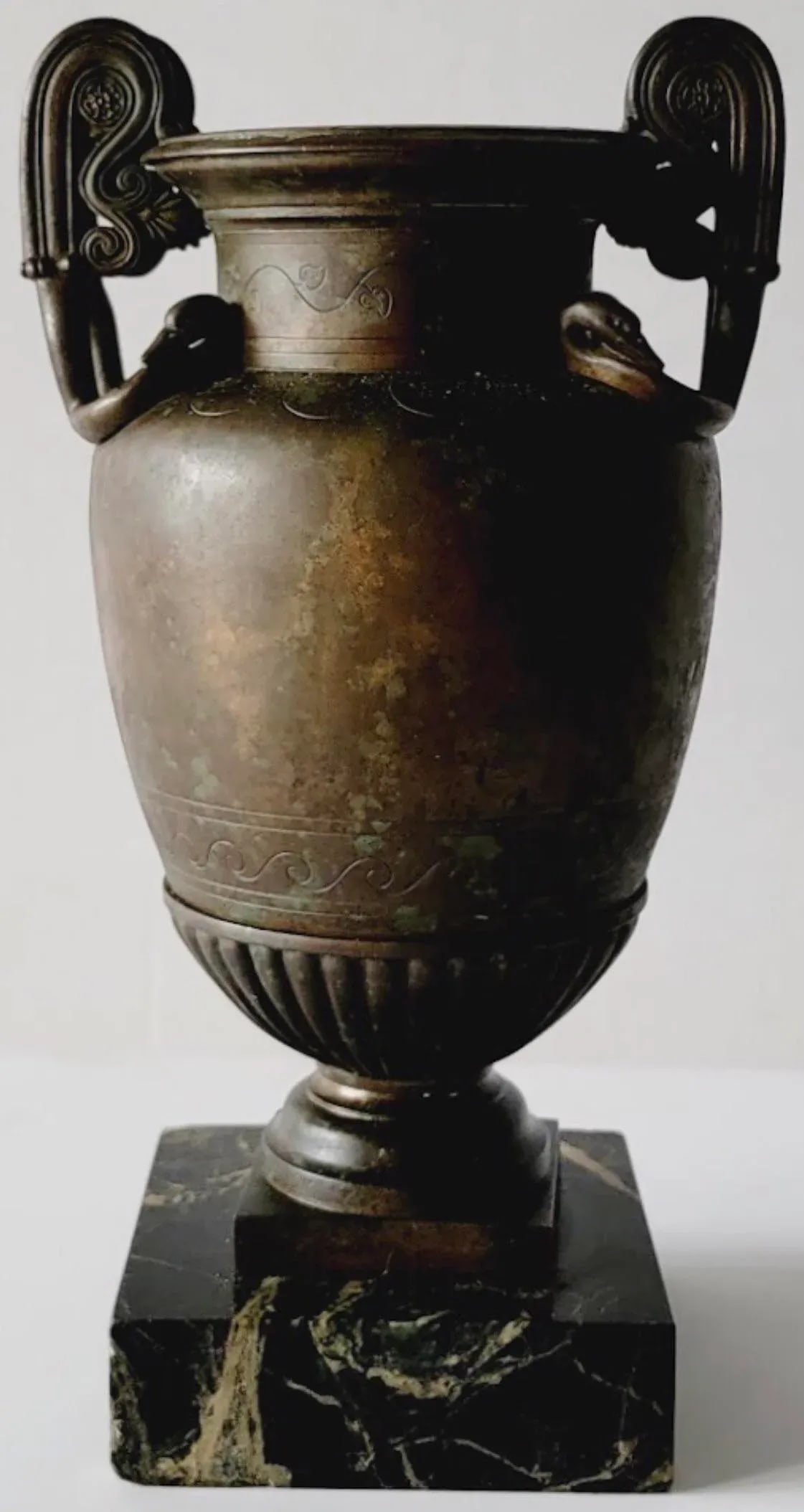 Grand Tour Bronze Volute Krater / Vase / Urn by Benedetto Boschetti , C. 1840 - 5