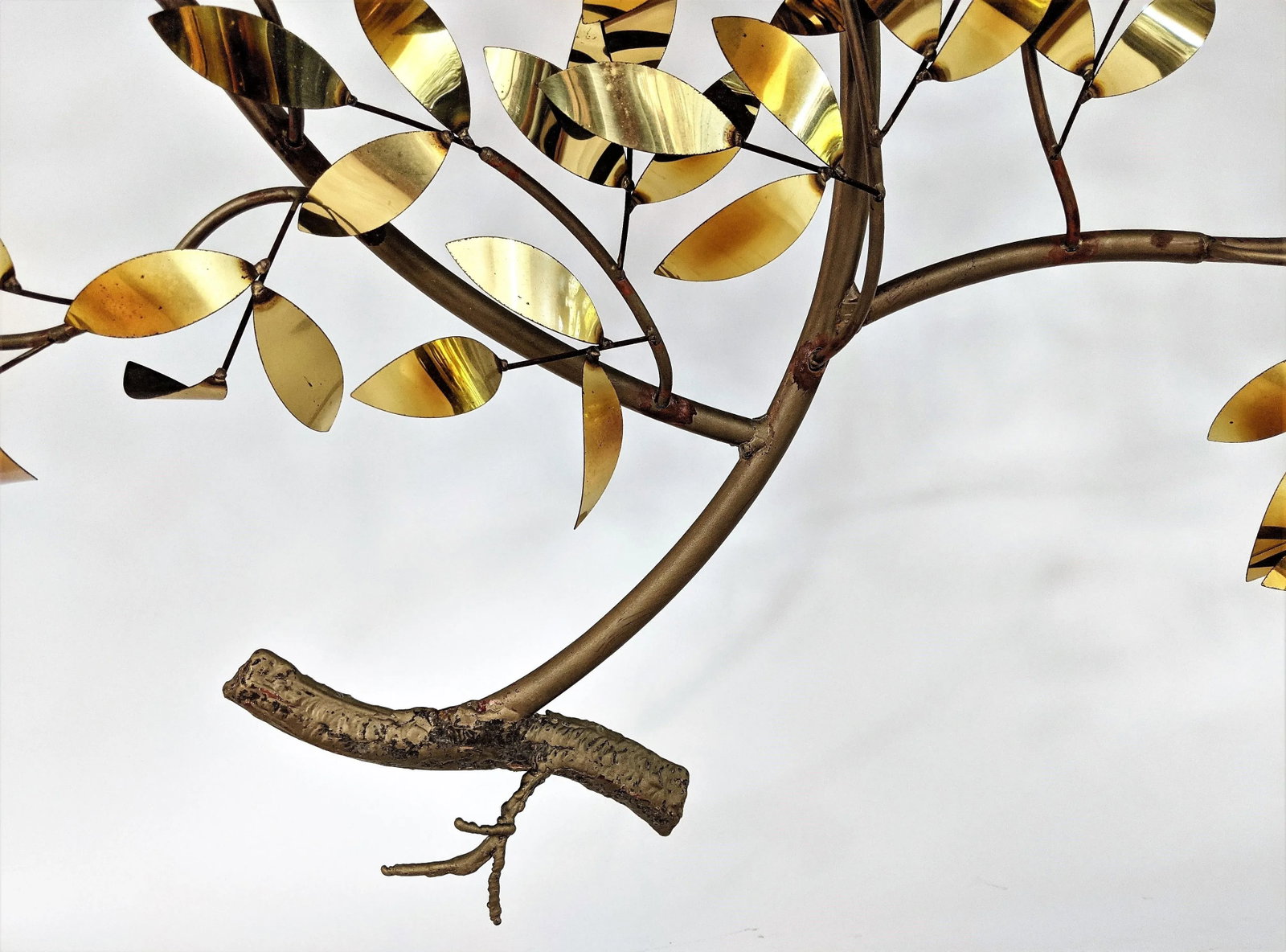 Vintage Curtis Jere Attributed Tree of Life Brass Wall Sculpture - 12