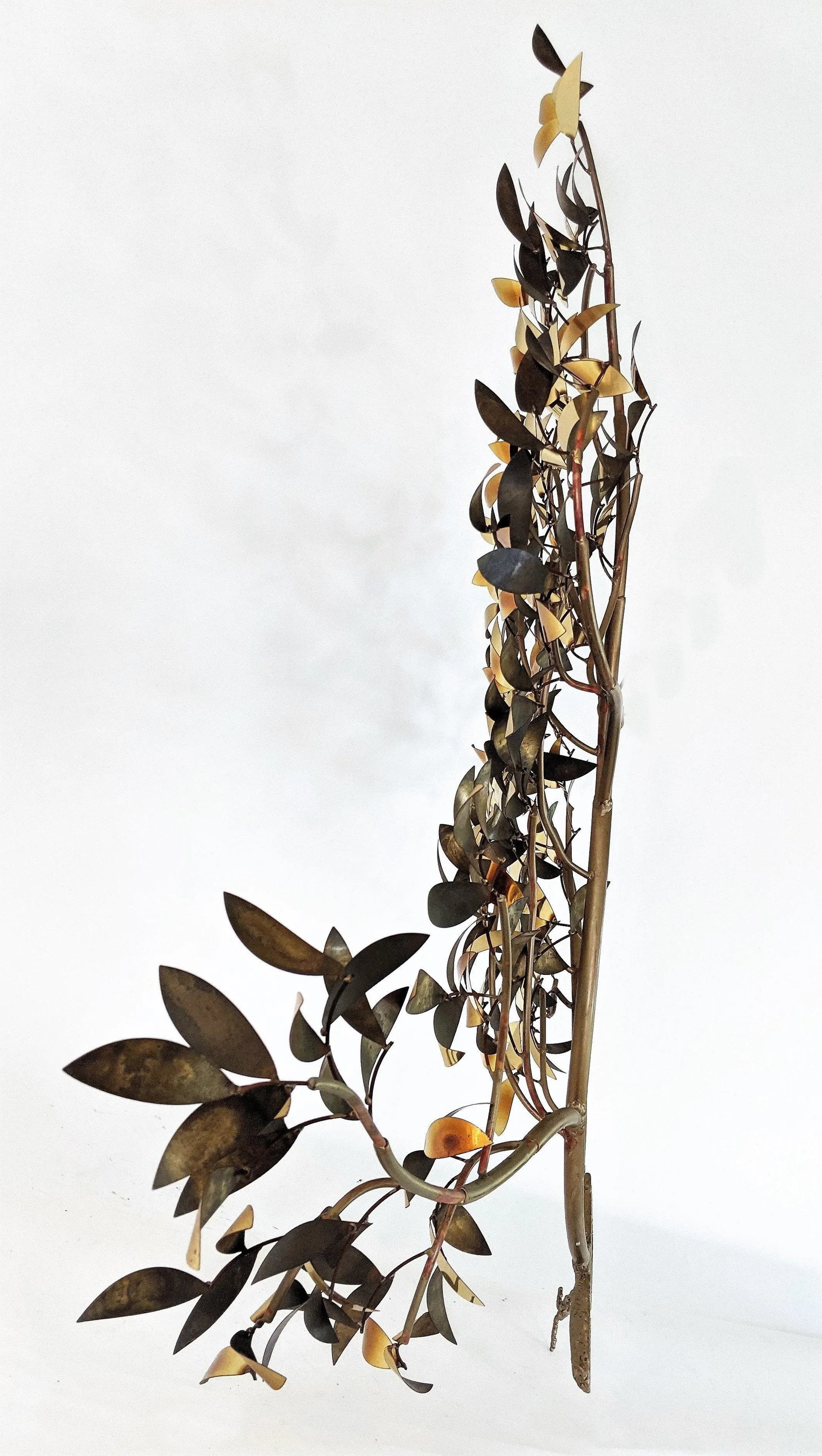 Vintage Curtis Jere Attributed Tree of Life Brass Wall Sculpture - 6
