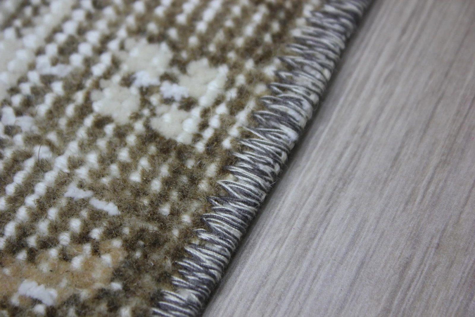 1950s Turkish Vintage Handmade Floral Desing Vintage White Oushak Wool Area Rug - 10