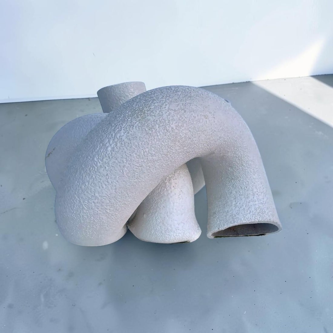 1970s Vintage Italian Abstract Ceramic Tube Sculpture - 5