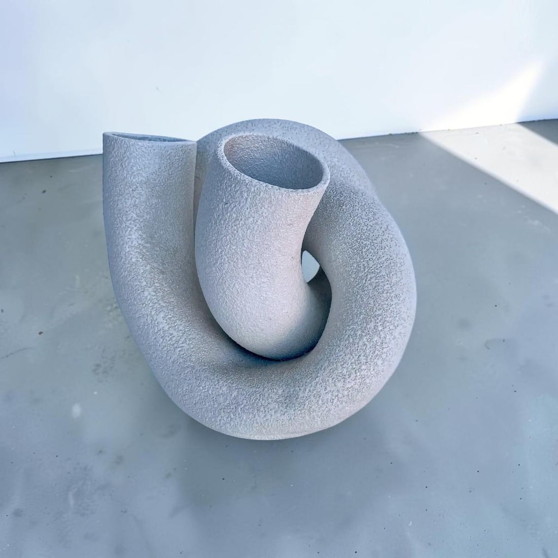 1970s Vintage Italian Abstract Ceramic Tube Sculpture - 6