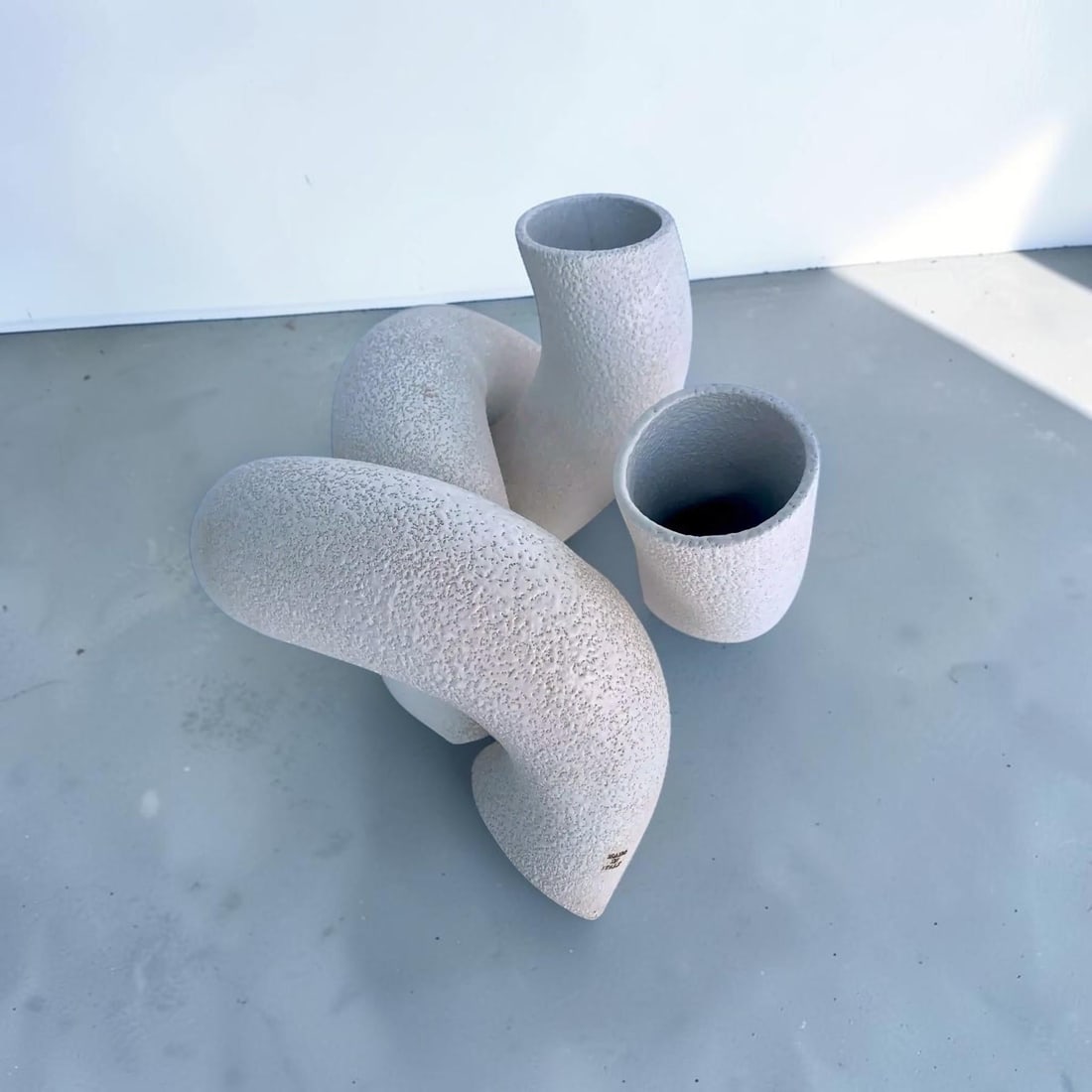 1970s Vintage Italian Abstract Ceramic Tube Sculpture - 7