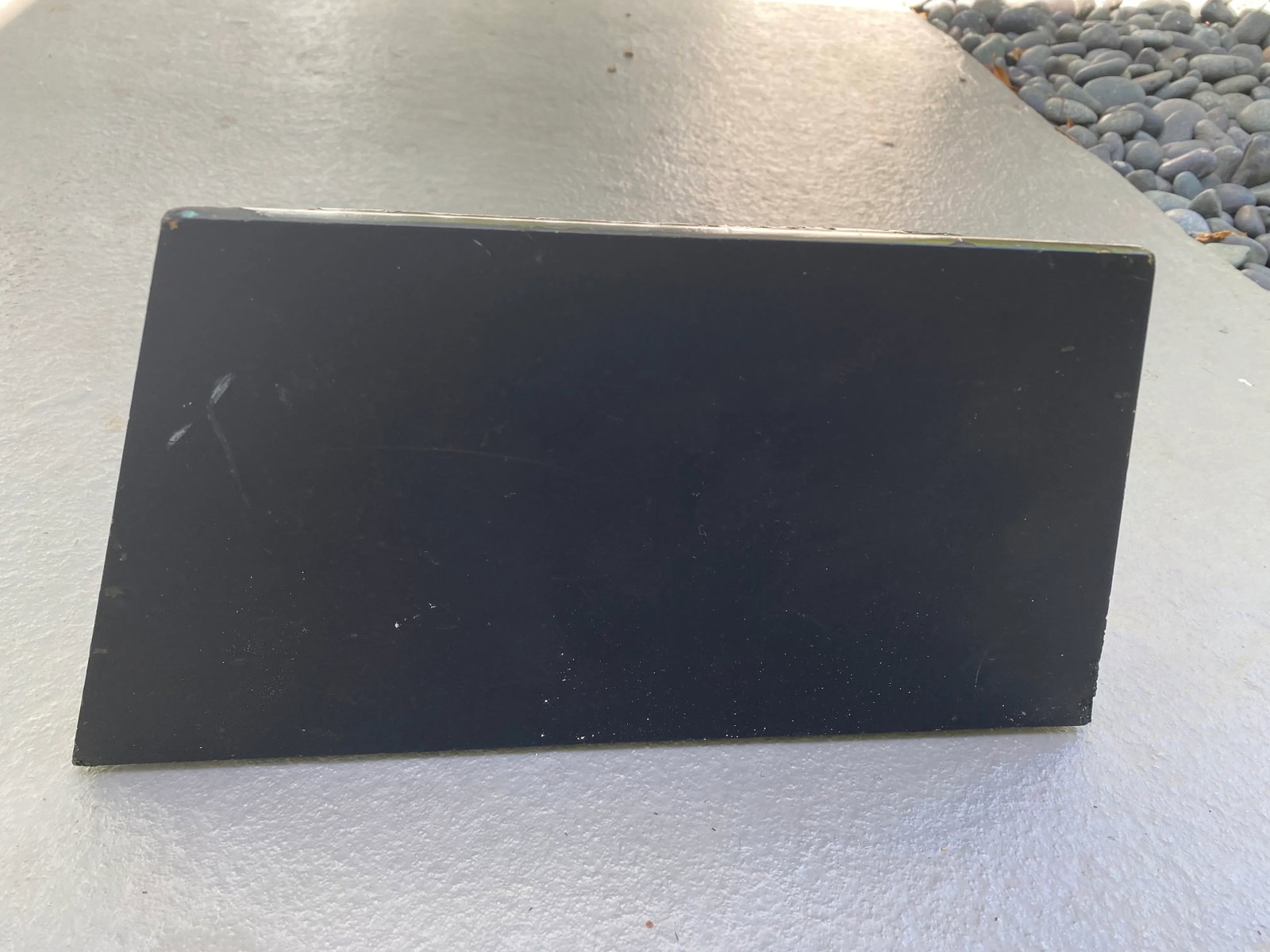 1980s Large Black & Gold Wall Shelf - 10
