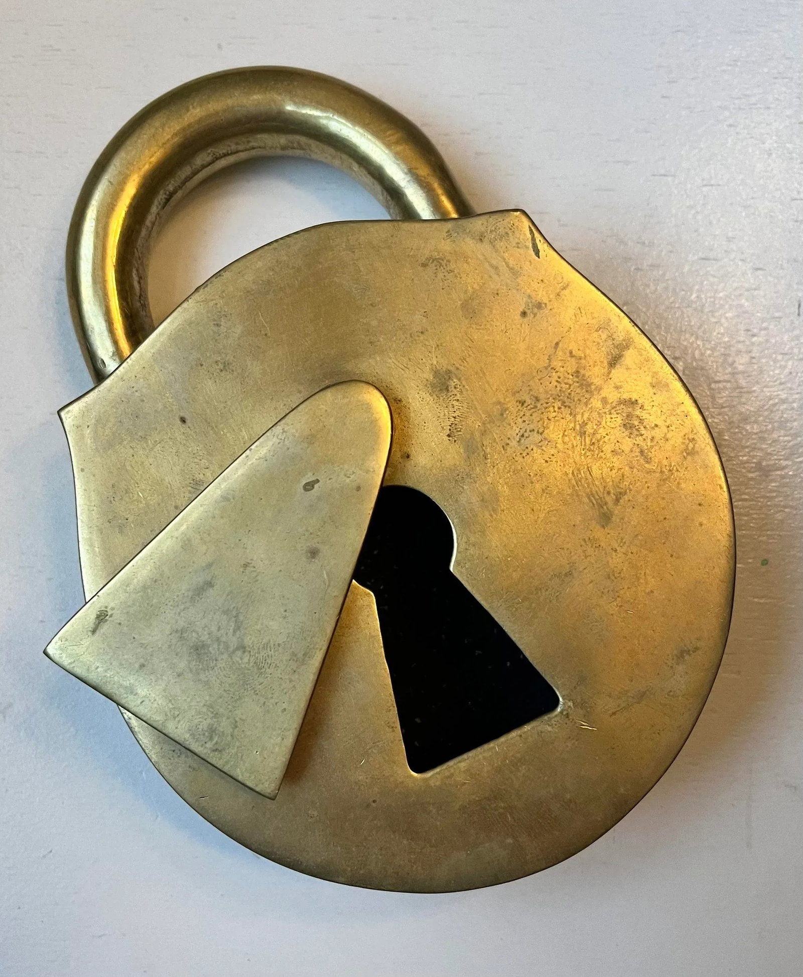 Mid 20th Century Virginia Metalcrafters Padlock Trinket Box - 3