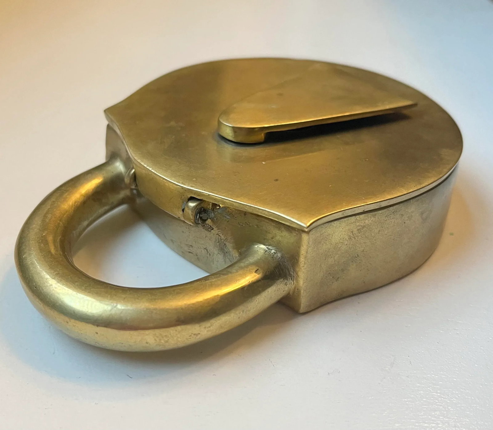 Mid 20th Century Virginia Metalcrafters Padlock Trinket Box - 6